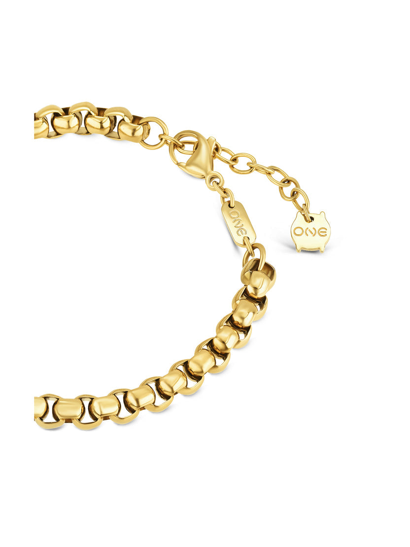 Ana Joalheiros - Pulseiras One - Pulseira One Senhora Heartful Gold OJRDB03G Fecho