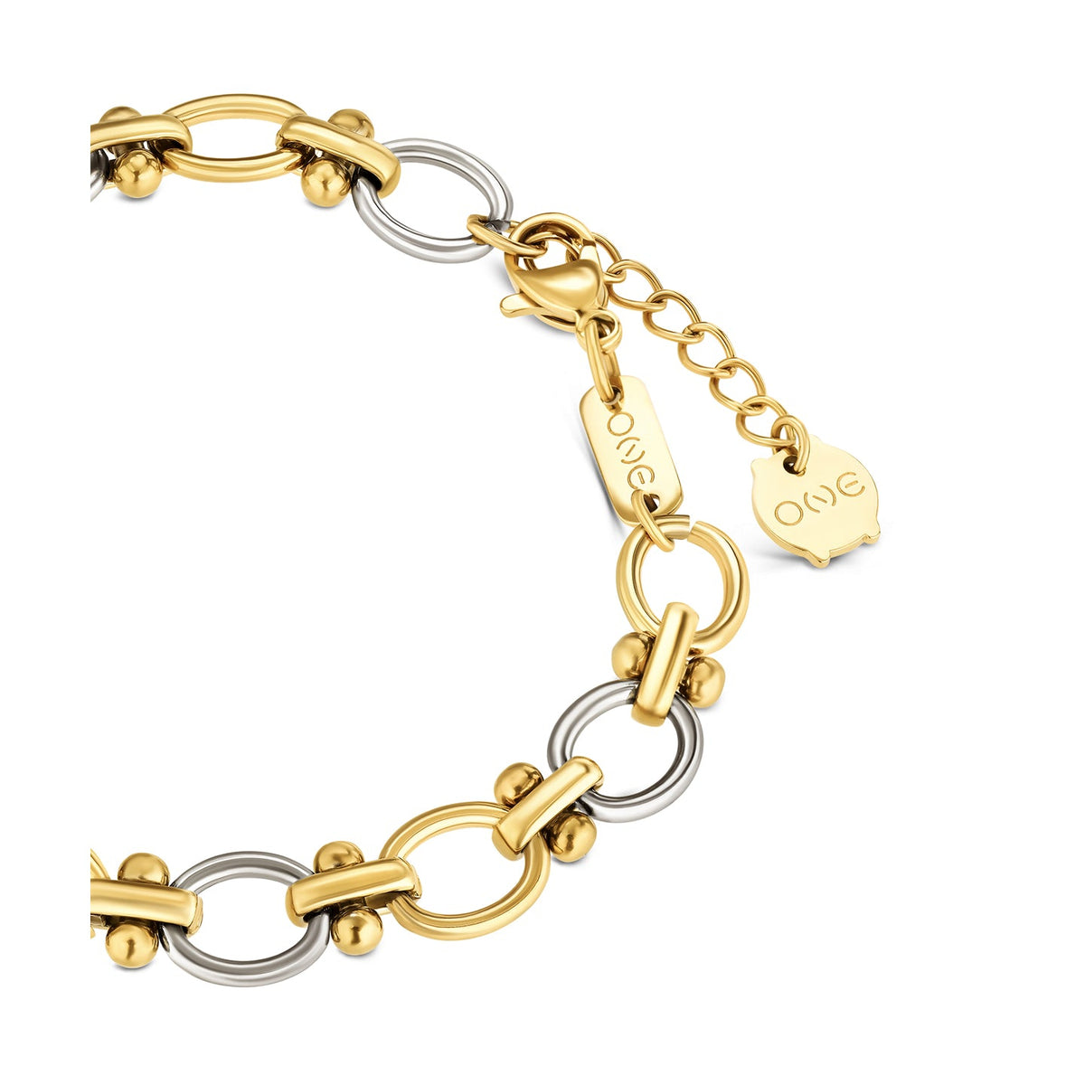 Ana Joalheiros - Pulseiras One - Pulseira One Senhora Infinite Bicolor OJBA48SG 