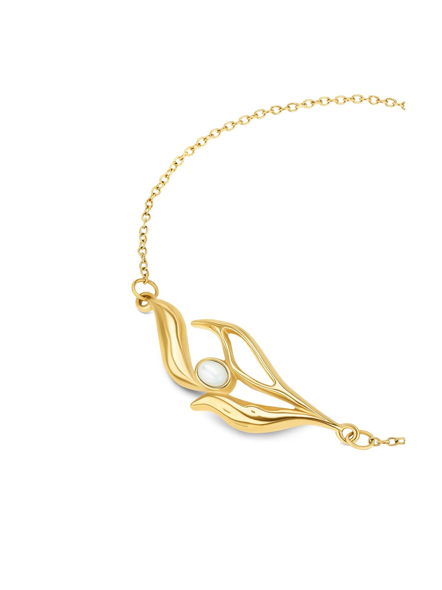 Ana Joalheiros - Pulseiras One - Pulseira One Senhora Margot Falling Leaves Gold OJATB04D Detalhe