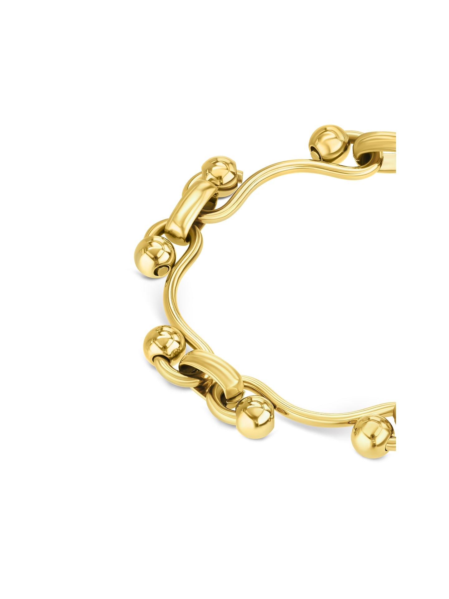 Ana Joalheiros - Pulseiras Douradas - Pulseira One Senhora Motion Gold  OJBA50G-M Detalhe 