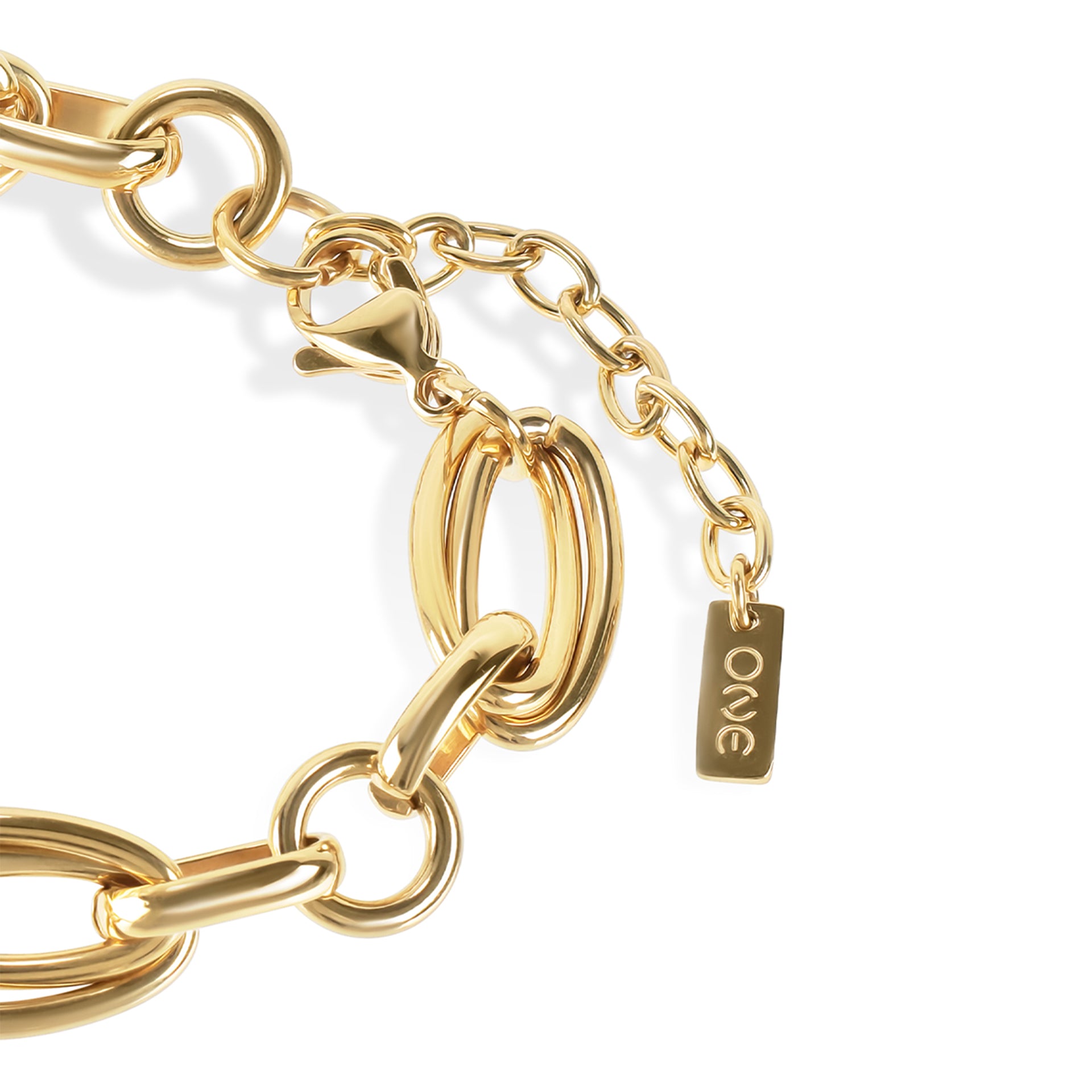 Ana Joalheiros - Pulseiras One - Pulseira One  Senhora Red White Spark OJRDB02G Fecho Detalhes 