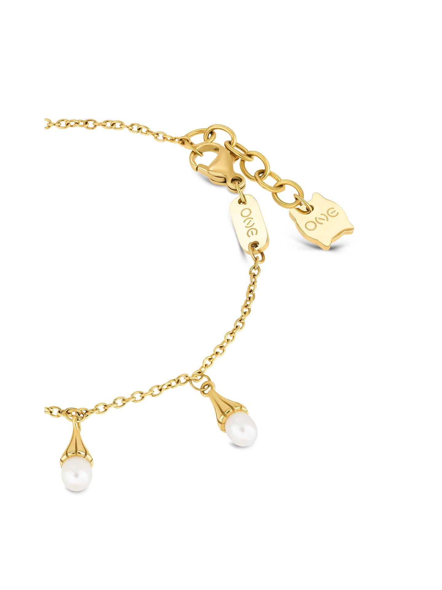 Ana Joalheiros - Pulseiras One - Pulseira One Senhora Sea Pearl Gold OJBA62G  Fecho