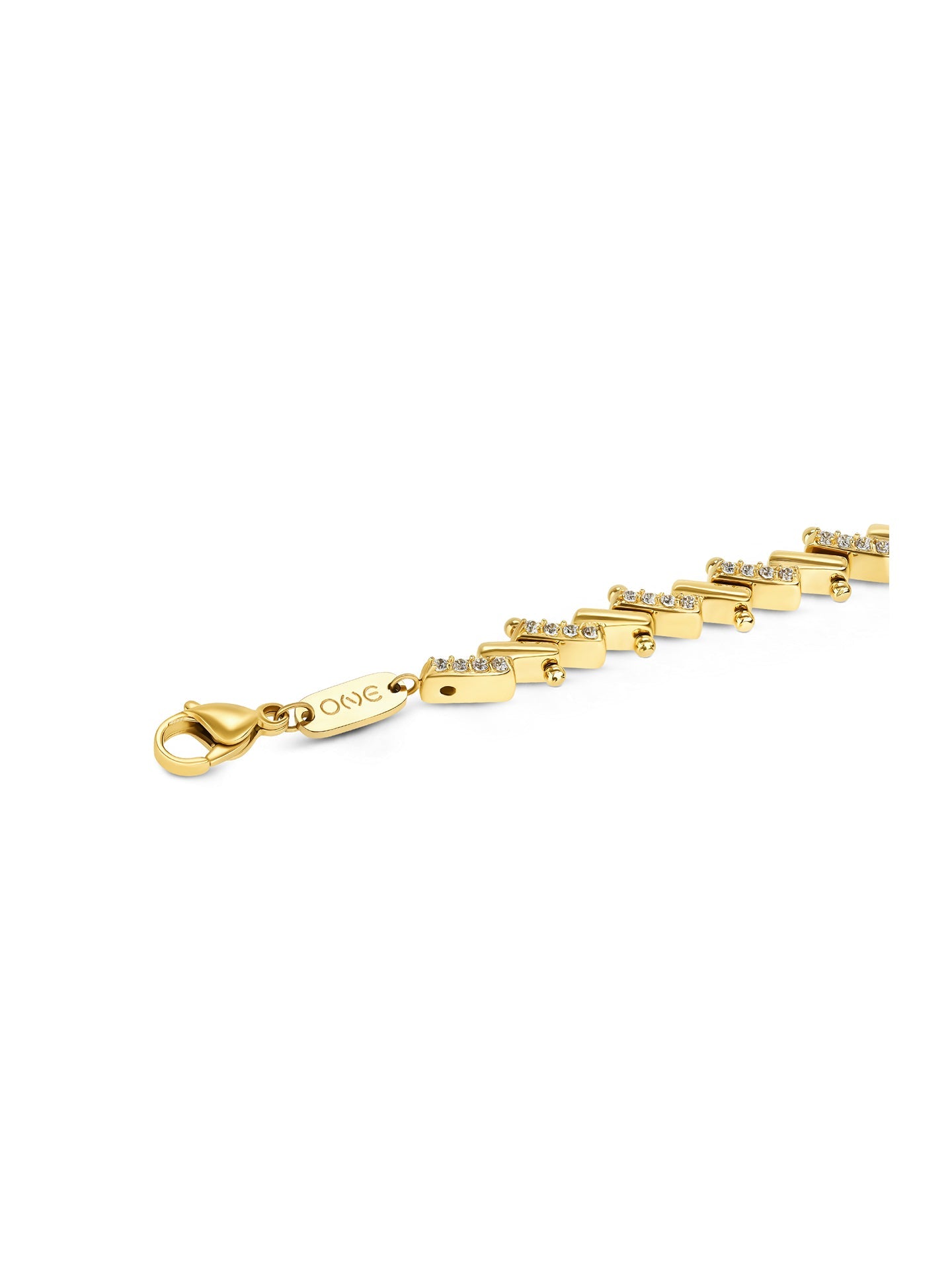 Ana Joalheiros - Pulseiras Douradas - Pulseira One Senhora Whisper Gold OJBA67G SIMBOLO