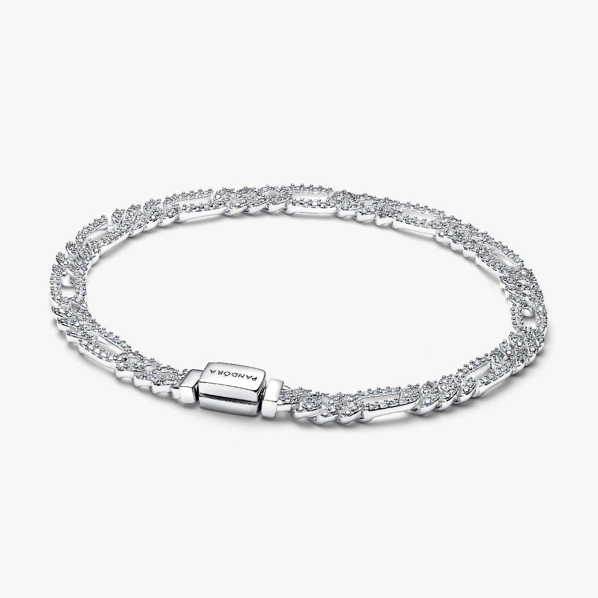 Ana Joalheiros - Pulseiras Pandora - Pulseira de Prata Pandora Cuban Chain 594227C01