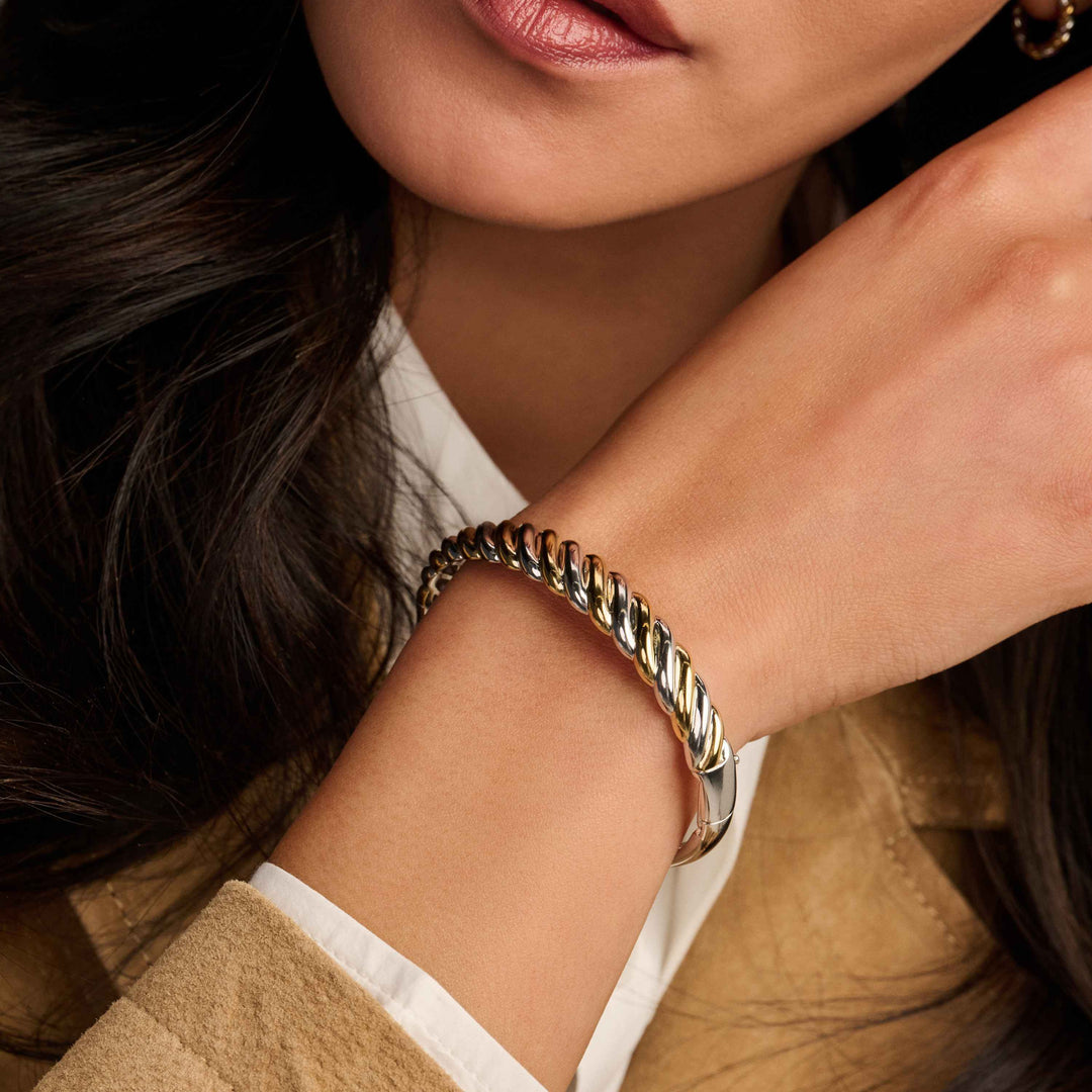 Ana Joalheiros - Pulseiras Bangle - Bangle Tisento 23078SY pulso