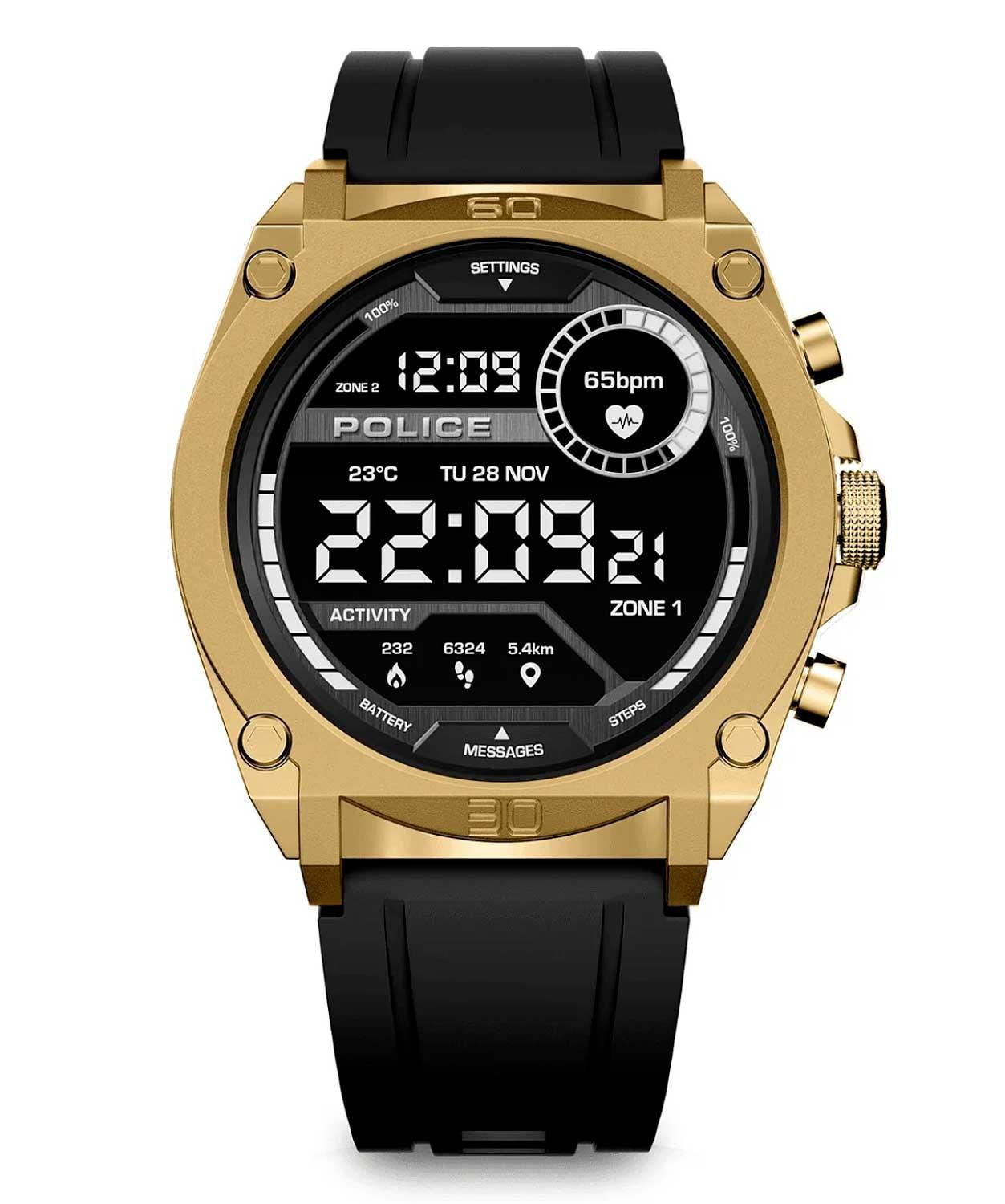 Ana Joalheiros - Police relogios - Relógio Police Smartwatch dourado My Avatar