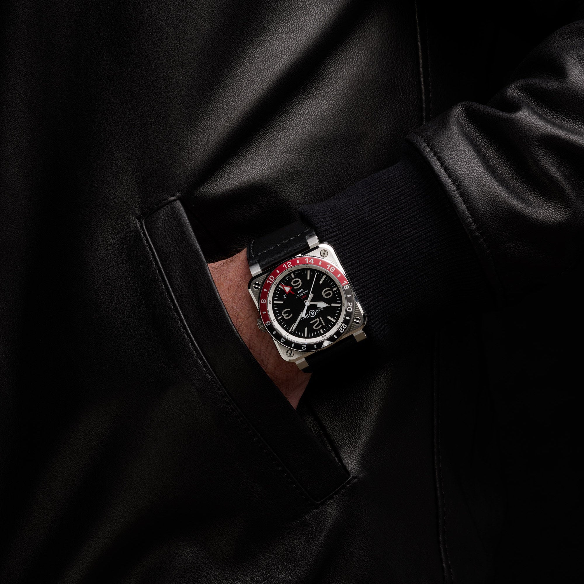 Ana Joalheiros - Relógios Bell & Ross - Relógio para homem Bell & Ross BR 03-93 GMT. BR0393-BL-ST/SCA Pulso