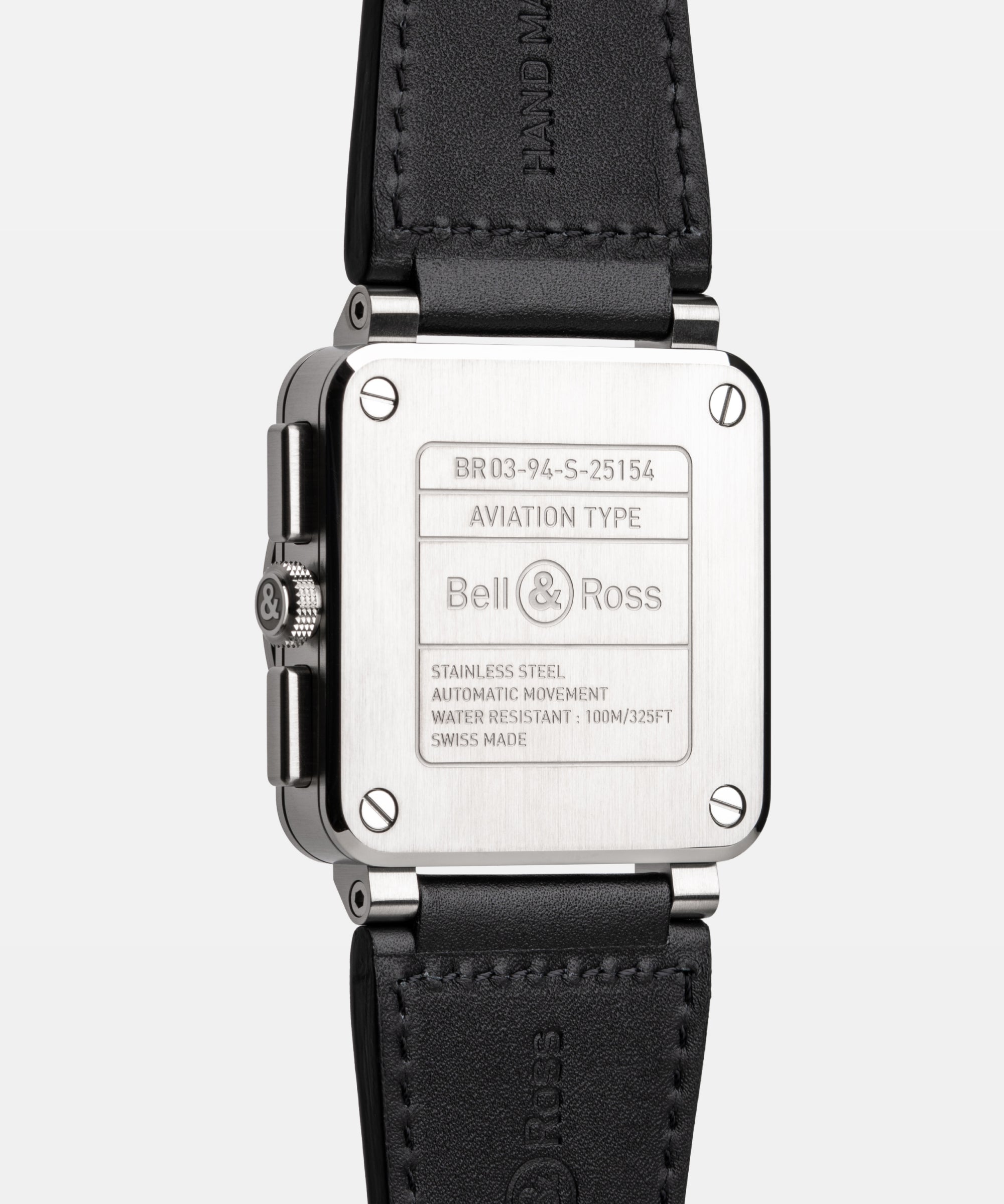 Ana Joalheiros - Relógios Bell & Ross - Relógio para homem Bell & Ross BR 03-94 BLACK STEEL BR0394-BLC-ST/SCA Caixa 