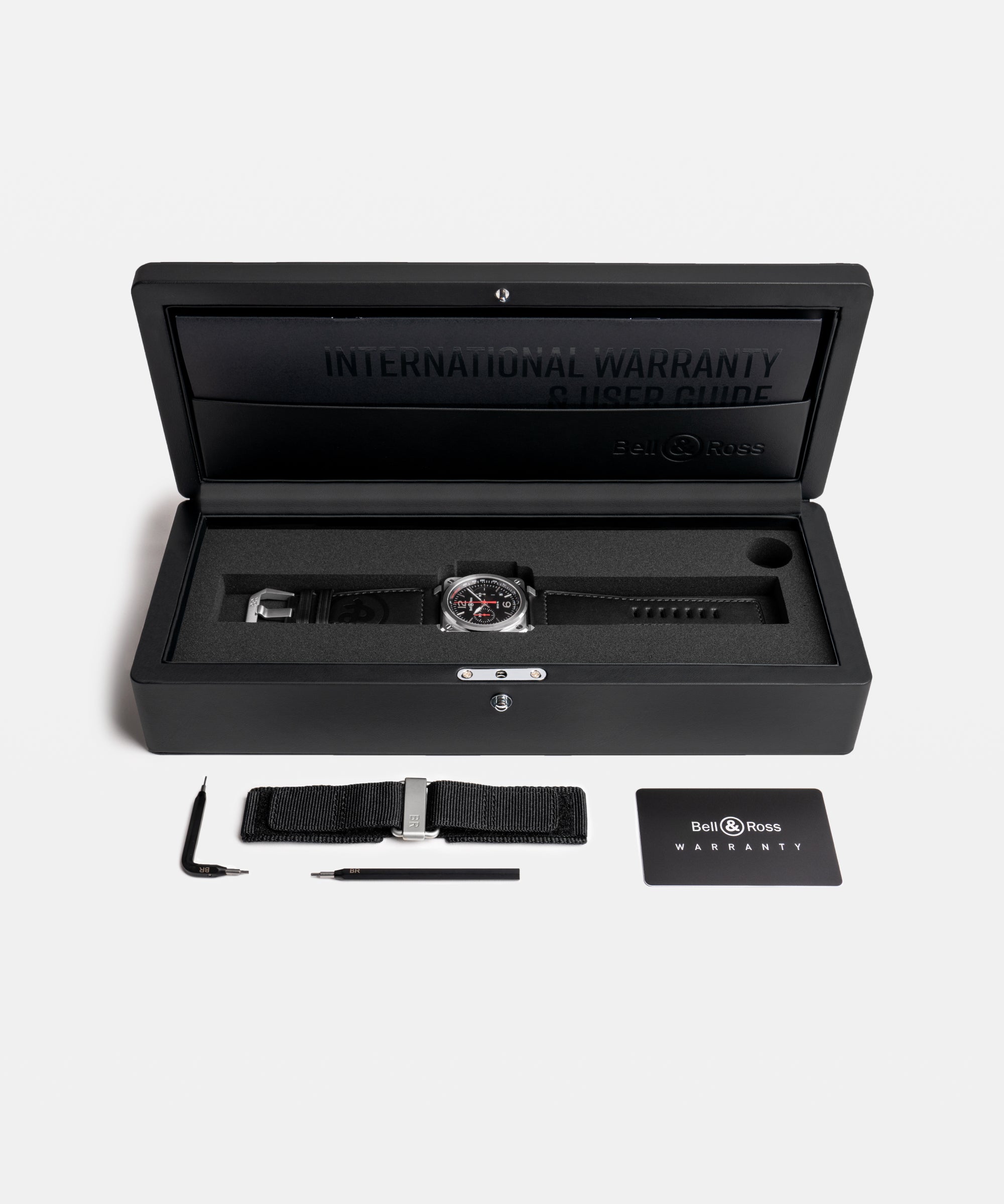 Ana Joalheiros - Relógios Bell & Ross - Relógio para homem Bell & Ross BR 03-94 BLACK STEEL BR0394-BLC-ST/SCA Caixa Relogio