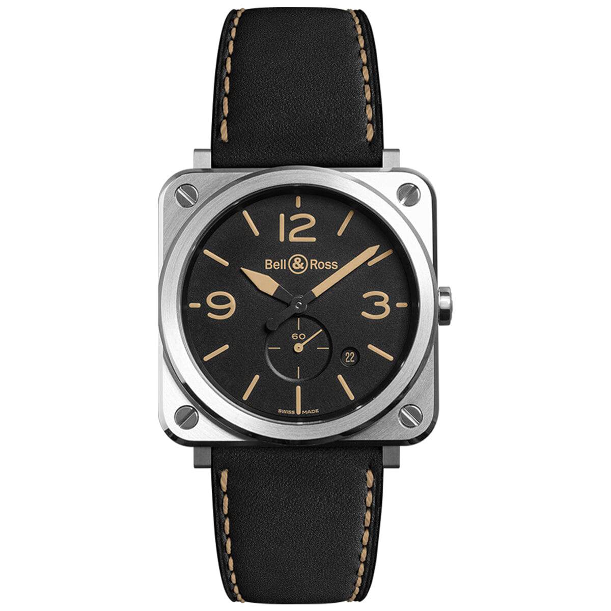 Ana Joalheiros - Relógios Bell & Ross - Relógio para homem Bell & Ross BR S STEEL HERITAGE BRS-HERI-ST/SCA