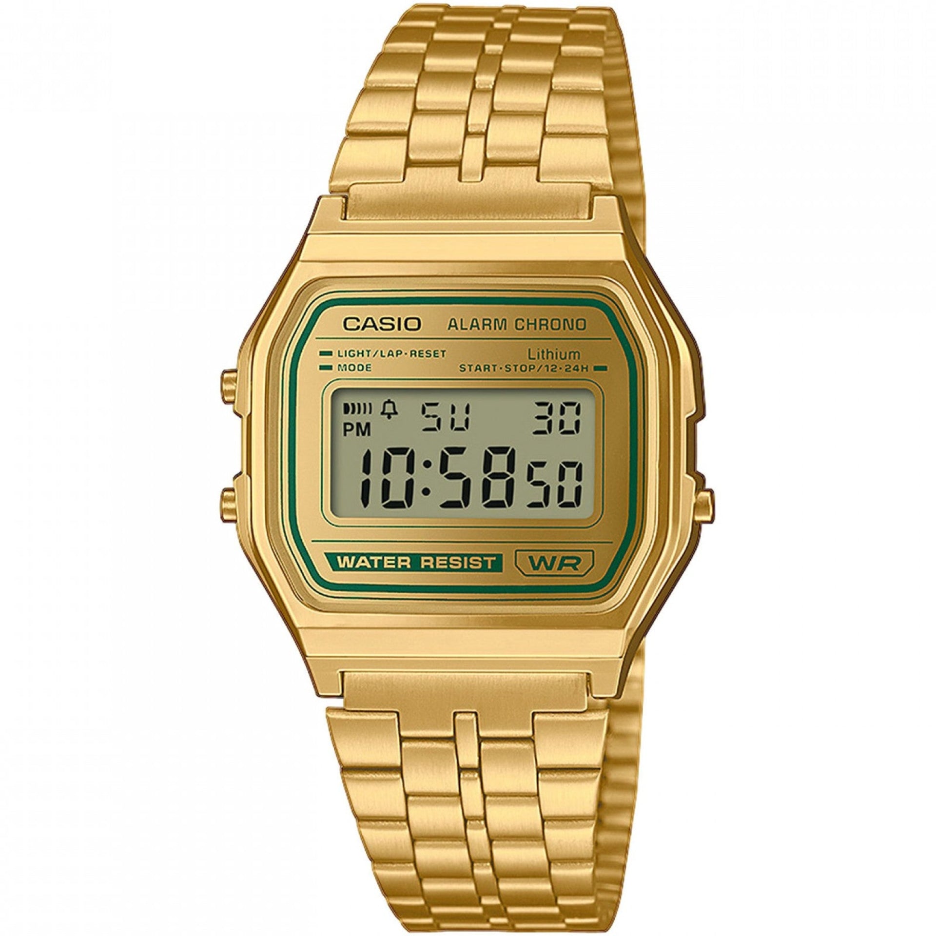 Ana Joalheiros - Casio Relógios - Relógio Casio Dourado A158WEGV-9AEF