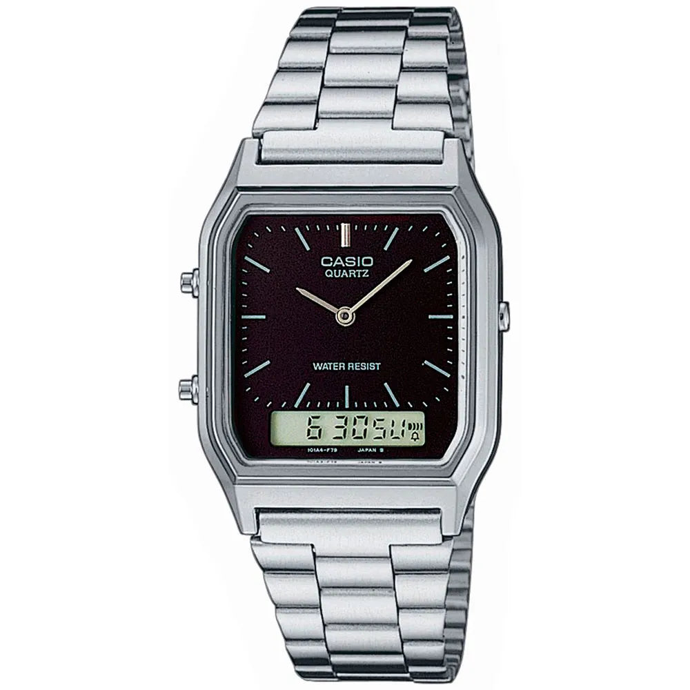 Ana Joalheiros - Casio Relógios - Relógio Casio Vintage AQ-230A-1DMQYES
