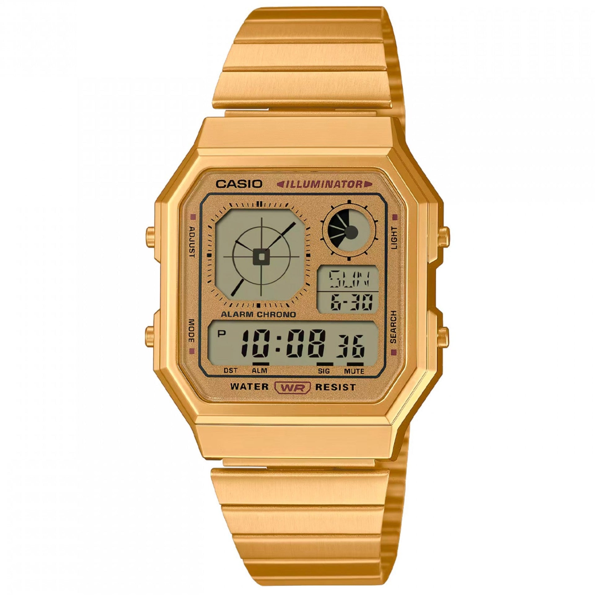 Ana Joalheiros - Casio Relógios - Relógio Casio Dourado Edgy Collection A130WEG-9AEF