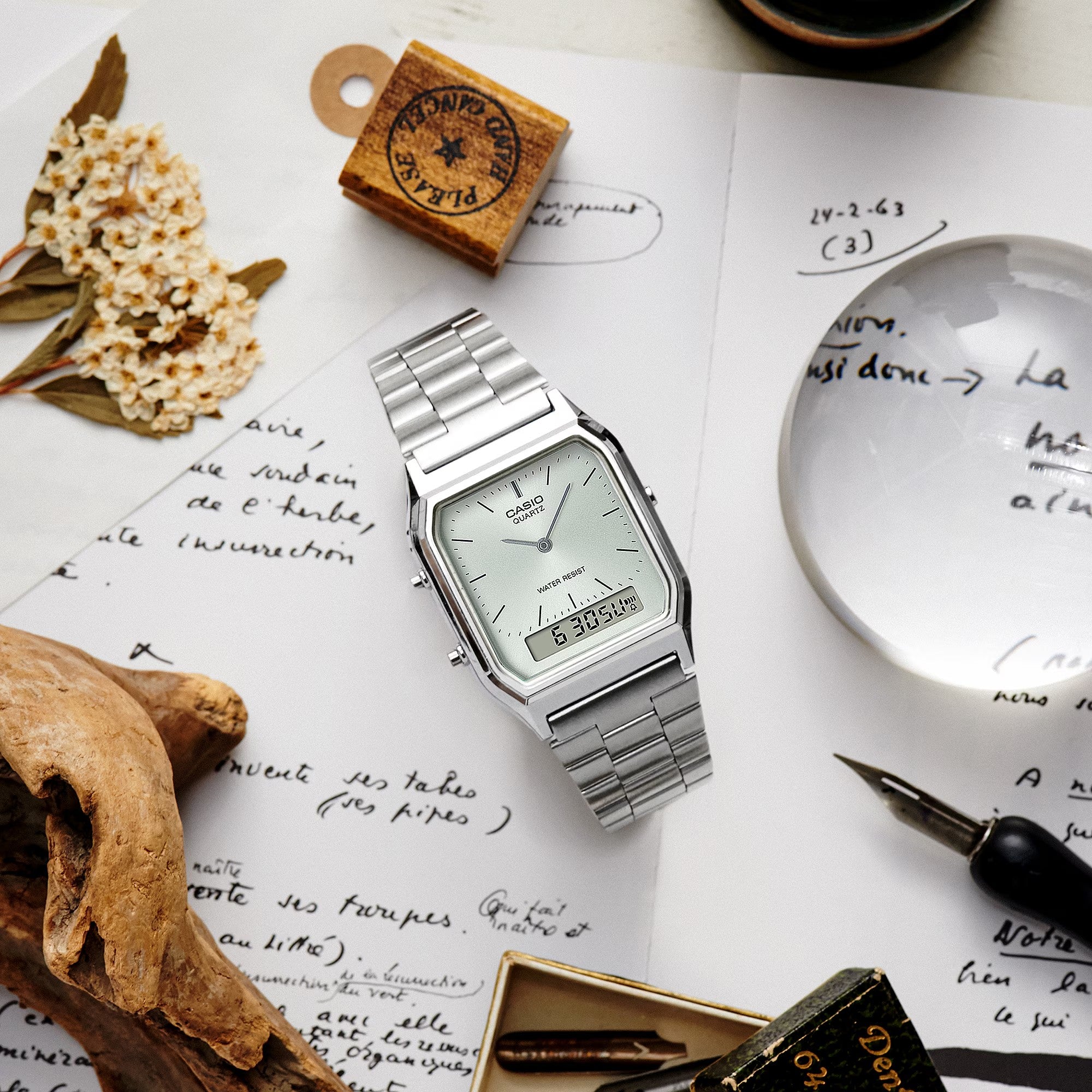 Ana Joalheiros - Casio Relógios - Relógio Casio Homem Edgy Collection AQ-230A-7AMQYES