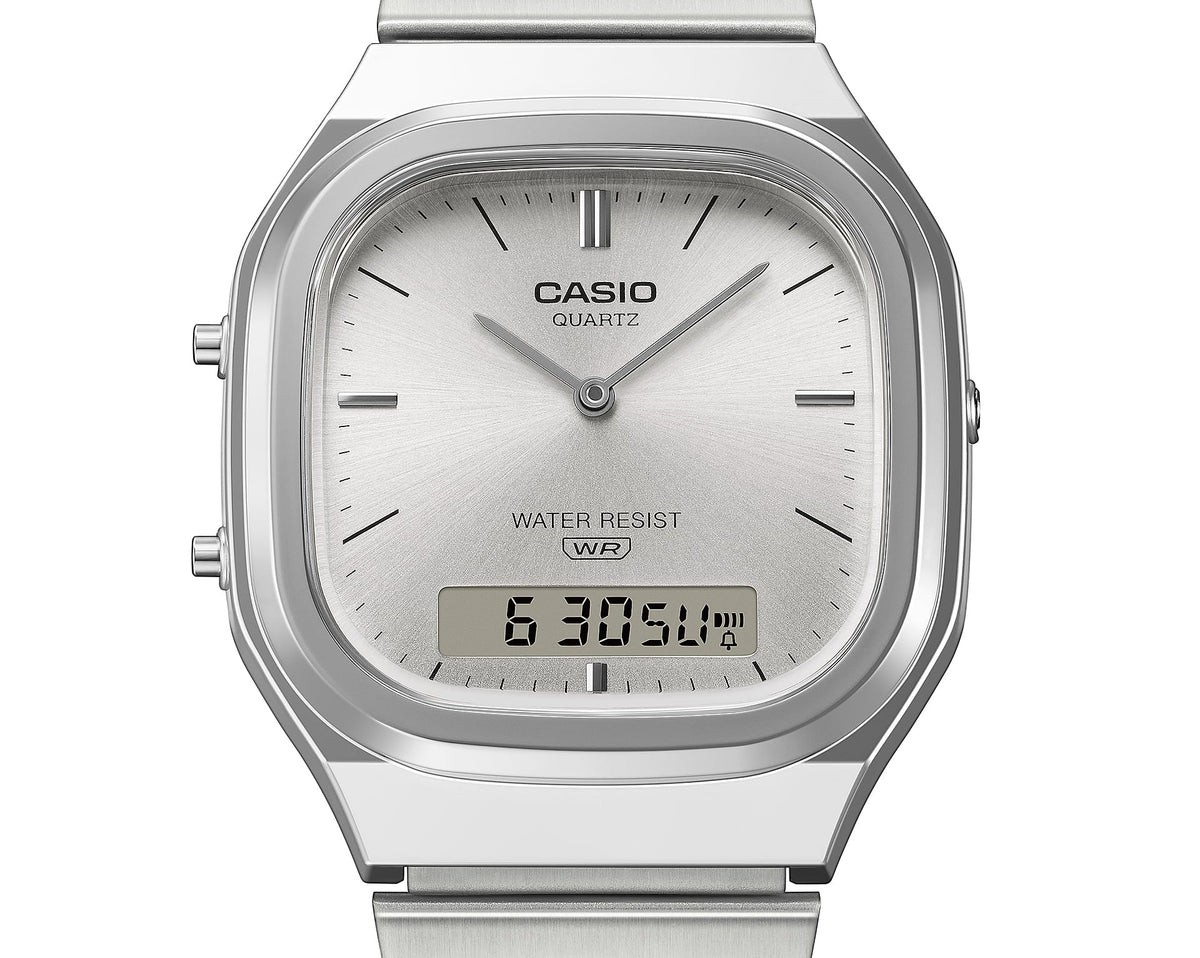 Ana Joalheiros - Casio Relógios - Relógio Casio Preto Edgy Collection AQ-240E-7AEF