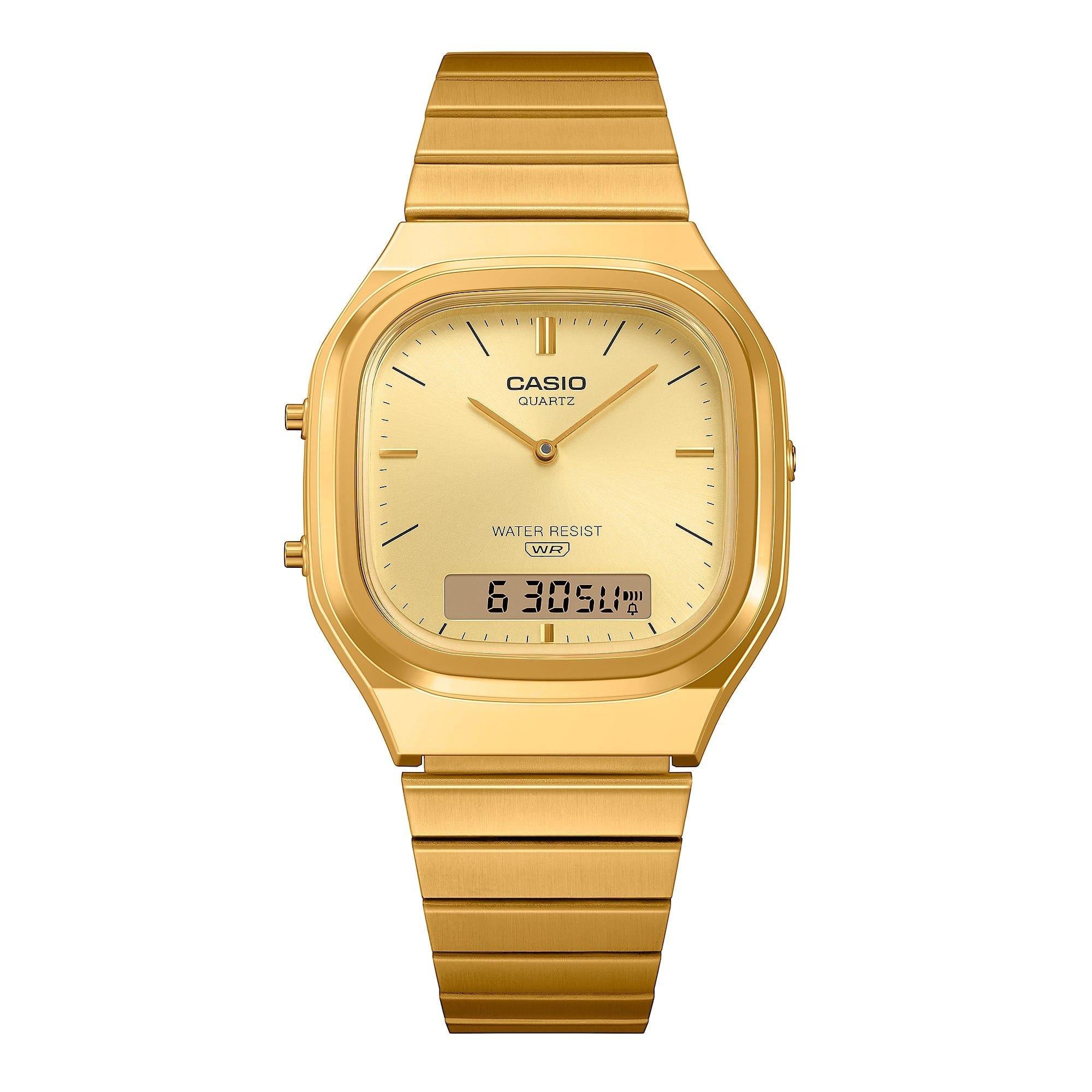 Ana Joalheiros - Casio Relógios - Relógio Casio Dourado  Edgy Collection AQ-240EG-9AEF