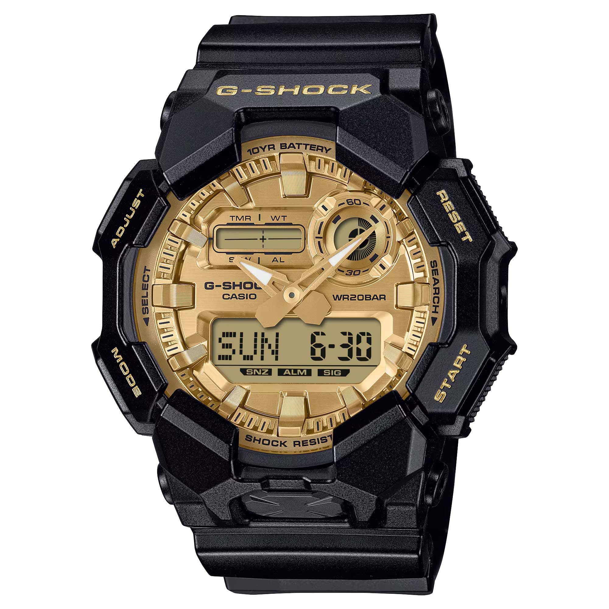 Ana Joalheiros - Relógios G Shock - Relógio Casio G-Shock Masculino CLASSIC Série GA-010 GA-010GGB-1A9ER