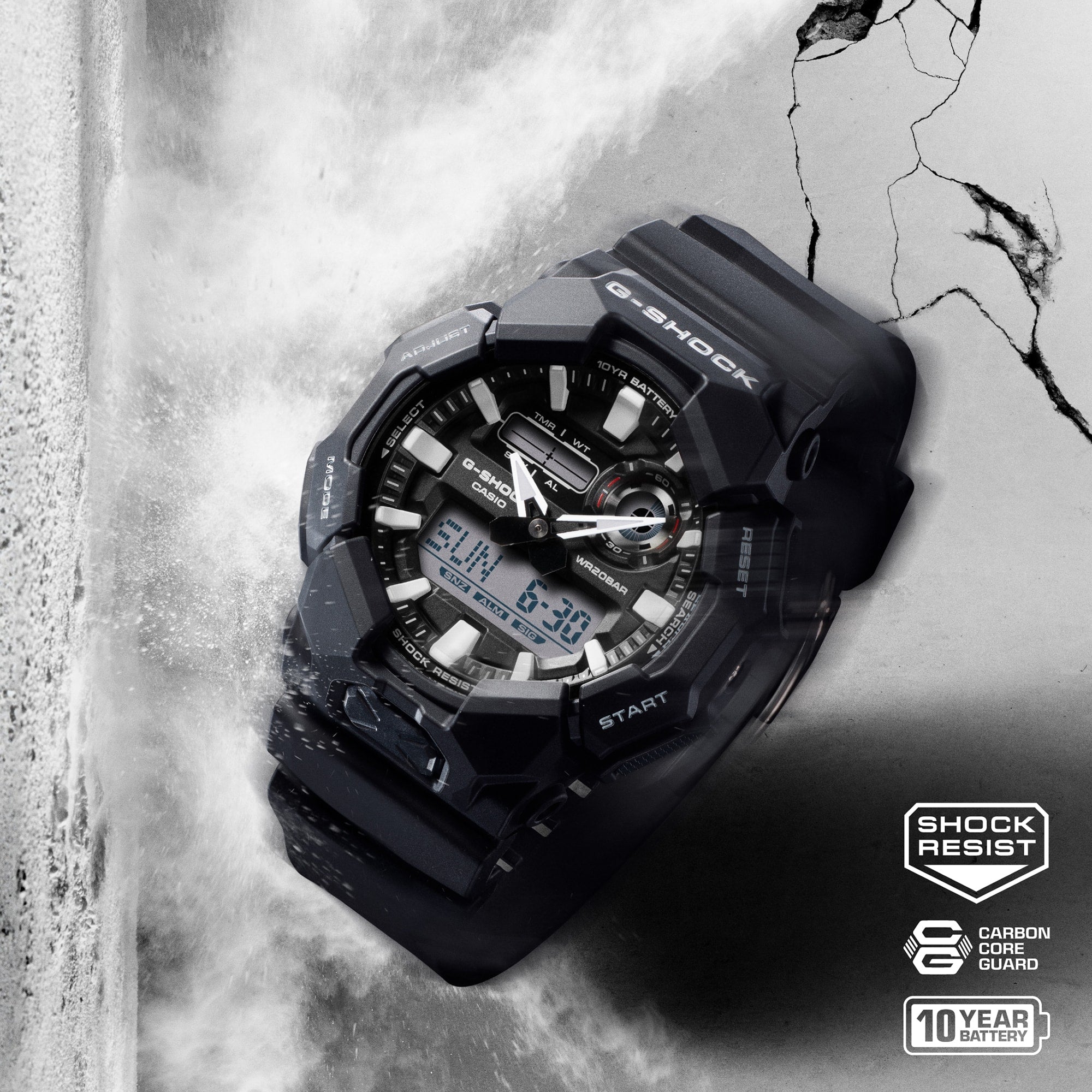 Ana Joalheiros - Relógios G Shock - Relógio Casio G-Shock Masculino  GA-010-1AER Caixa