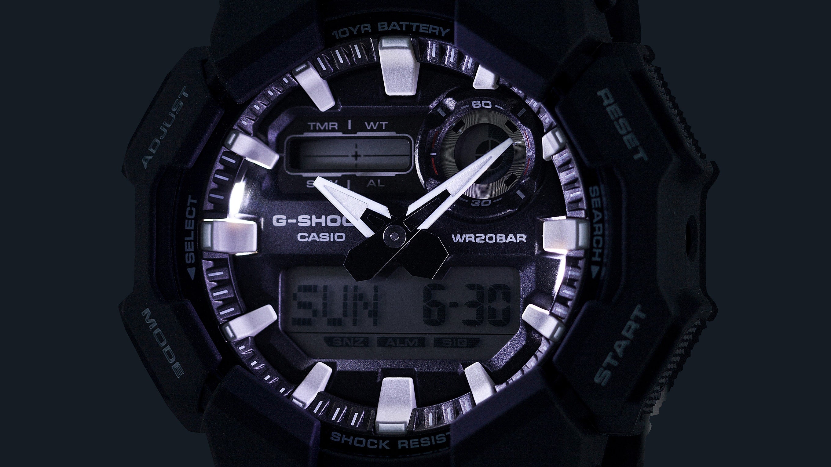 Ana Joalheiros - Relógios G Shock - Relógio Casio G-Shock Masculino 
GA-010-1AER LED