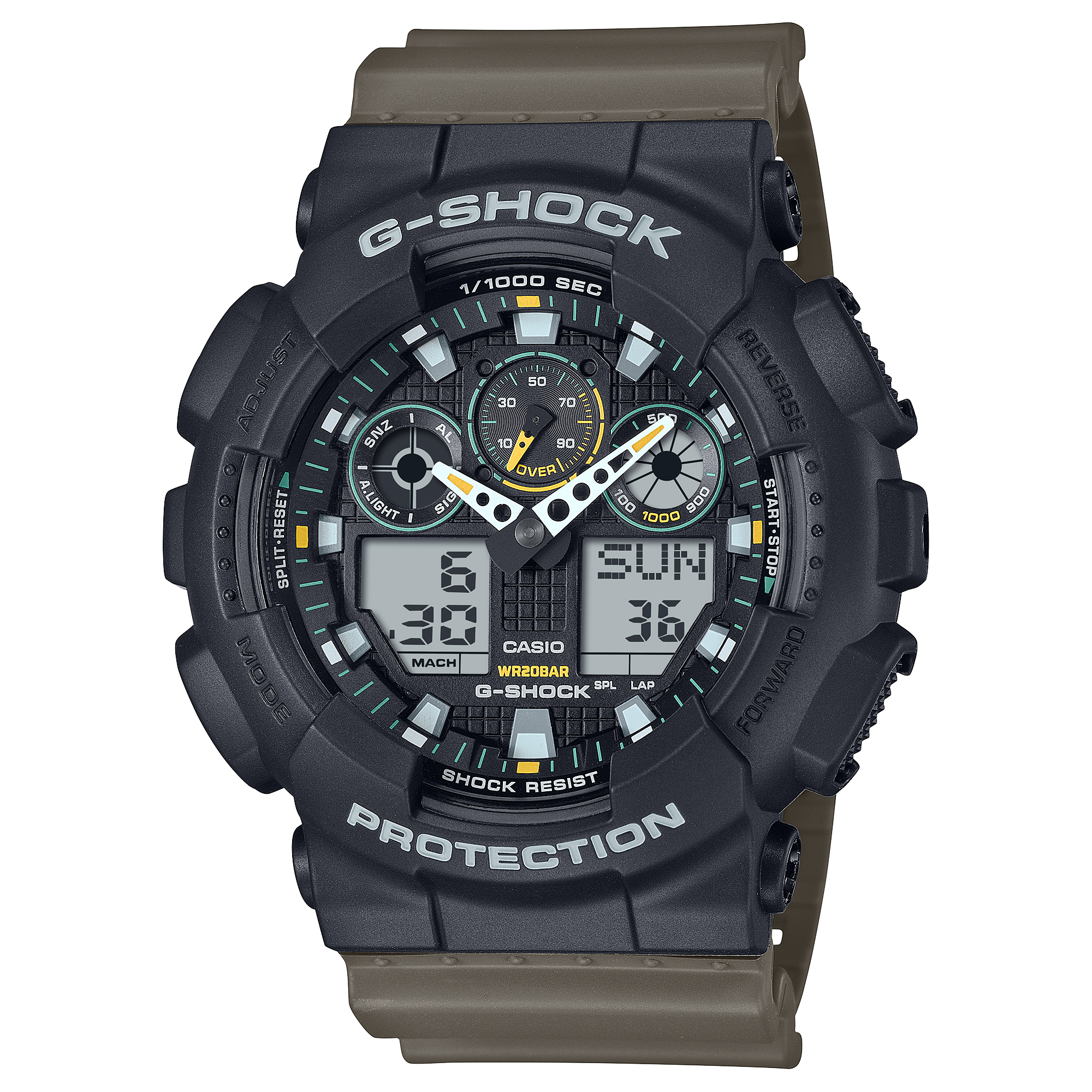 Ana Joalheiros - Relógios G Shock - Relógio Casio G-Shock Masculino GA-100TU-1A3ER