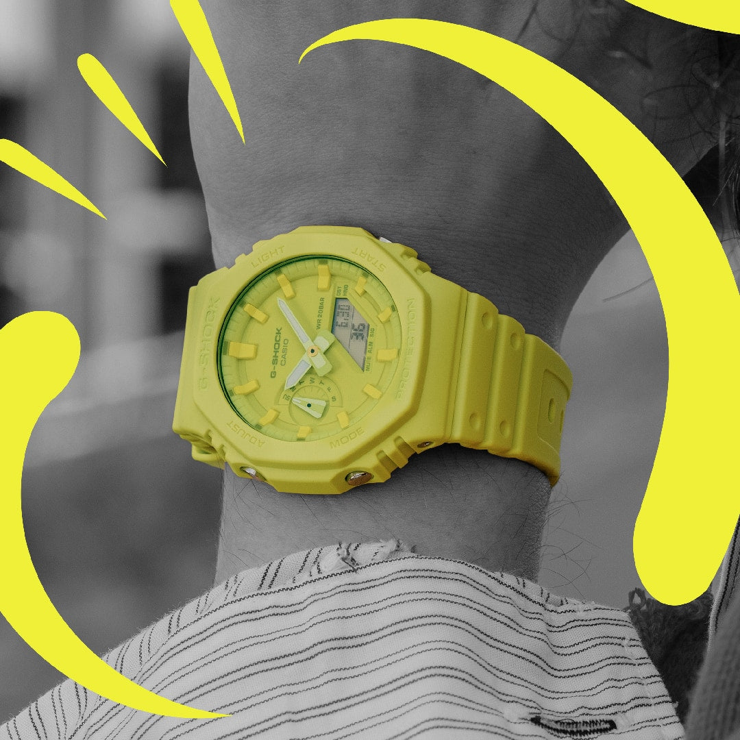 Ana Joalheiros - Relógios G Shock - Relógio Casio G-Shock Masculino GA-2100-9A9ER no Pulso