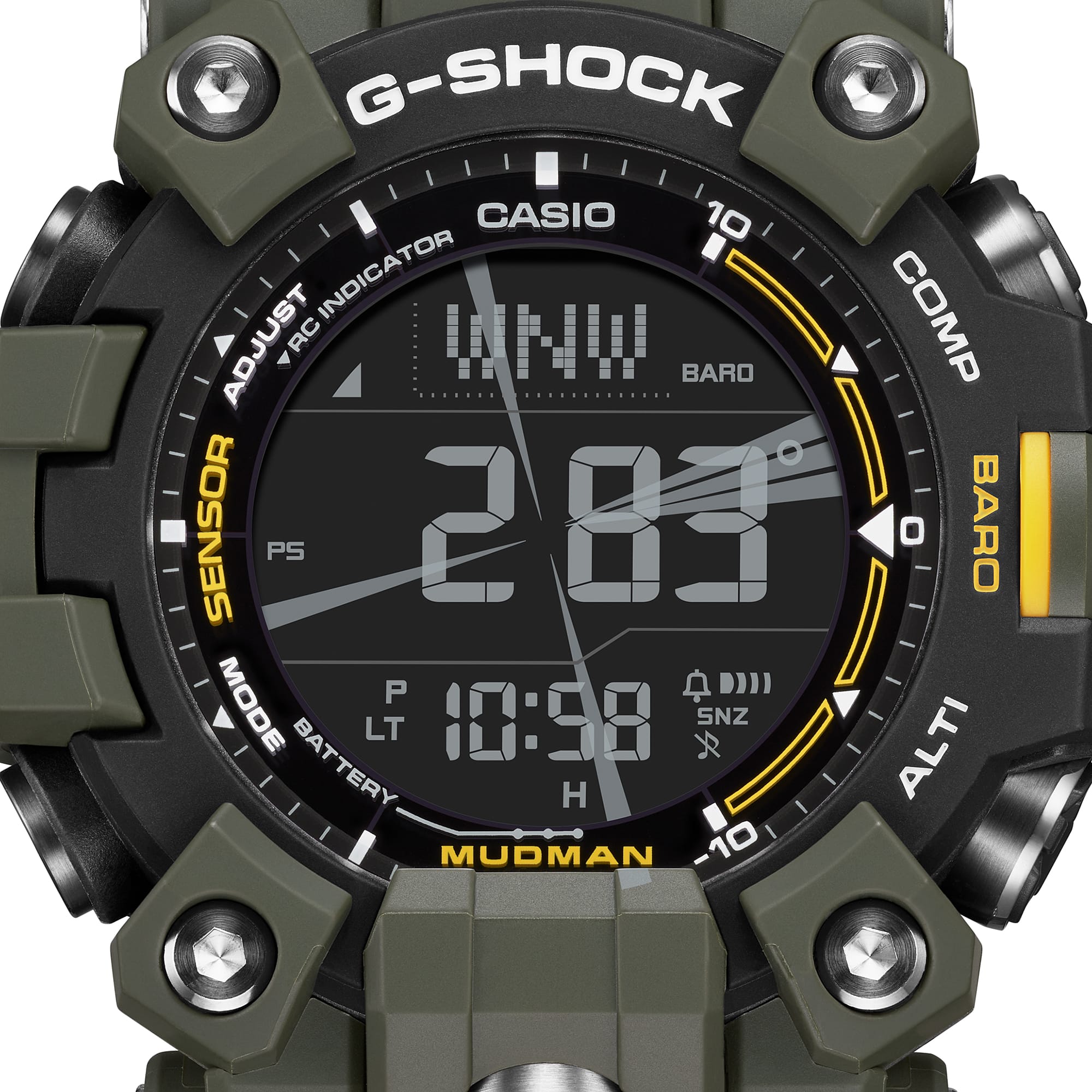 Ana Joalheiros - Relógios G Shock - Relógio Casio G-Shock Masculino MASTER OF G MUDMAN GW-9500-3ER Compasso
