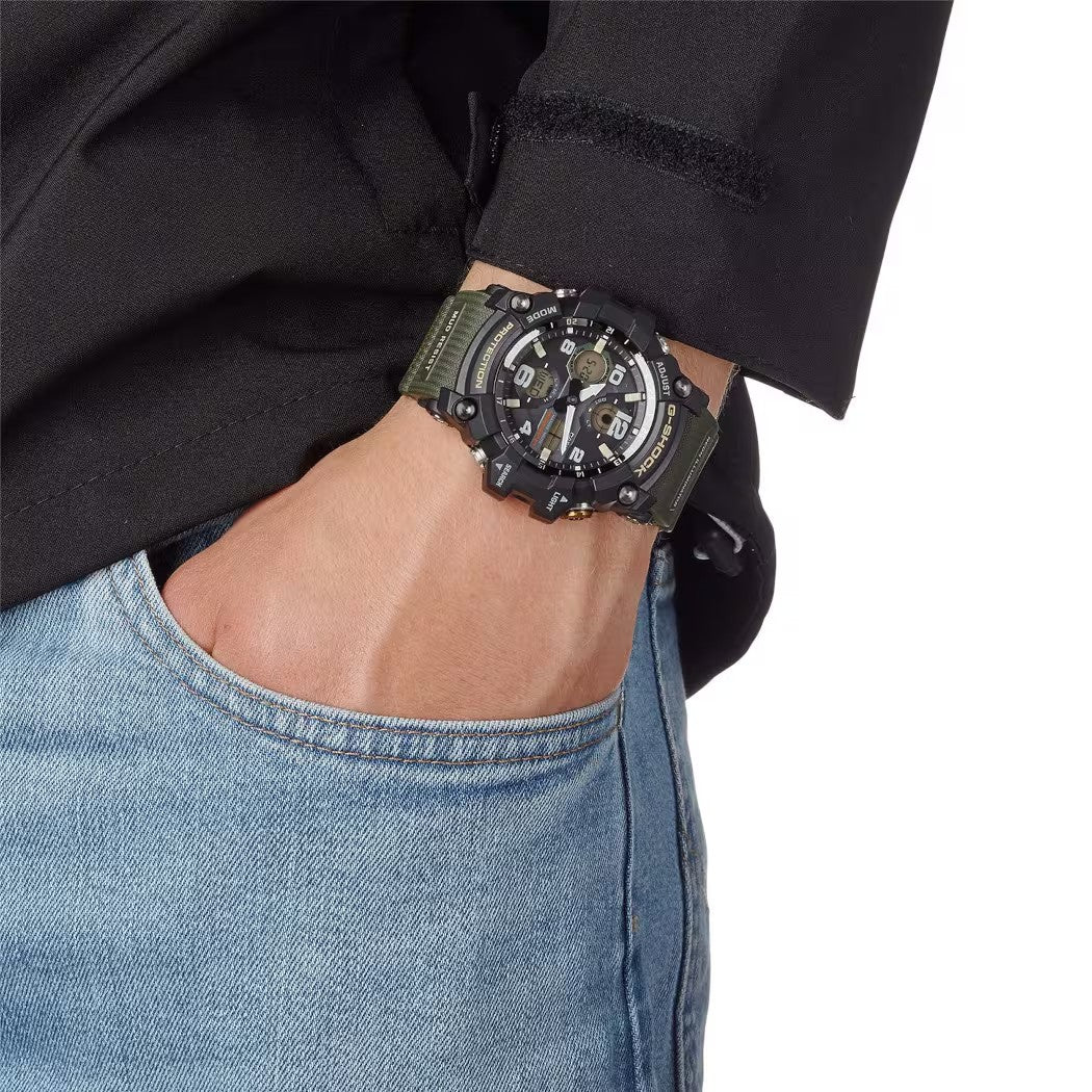 Ana Joalheiros - Relógios G Shock - Relógio Casio G-Shock Masculino MASTER OF G MUDMASTER GWG-100-1A3ER no Pulso