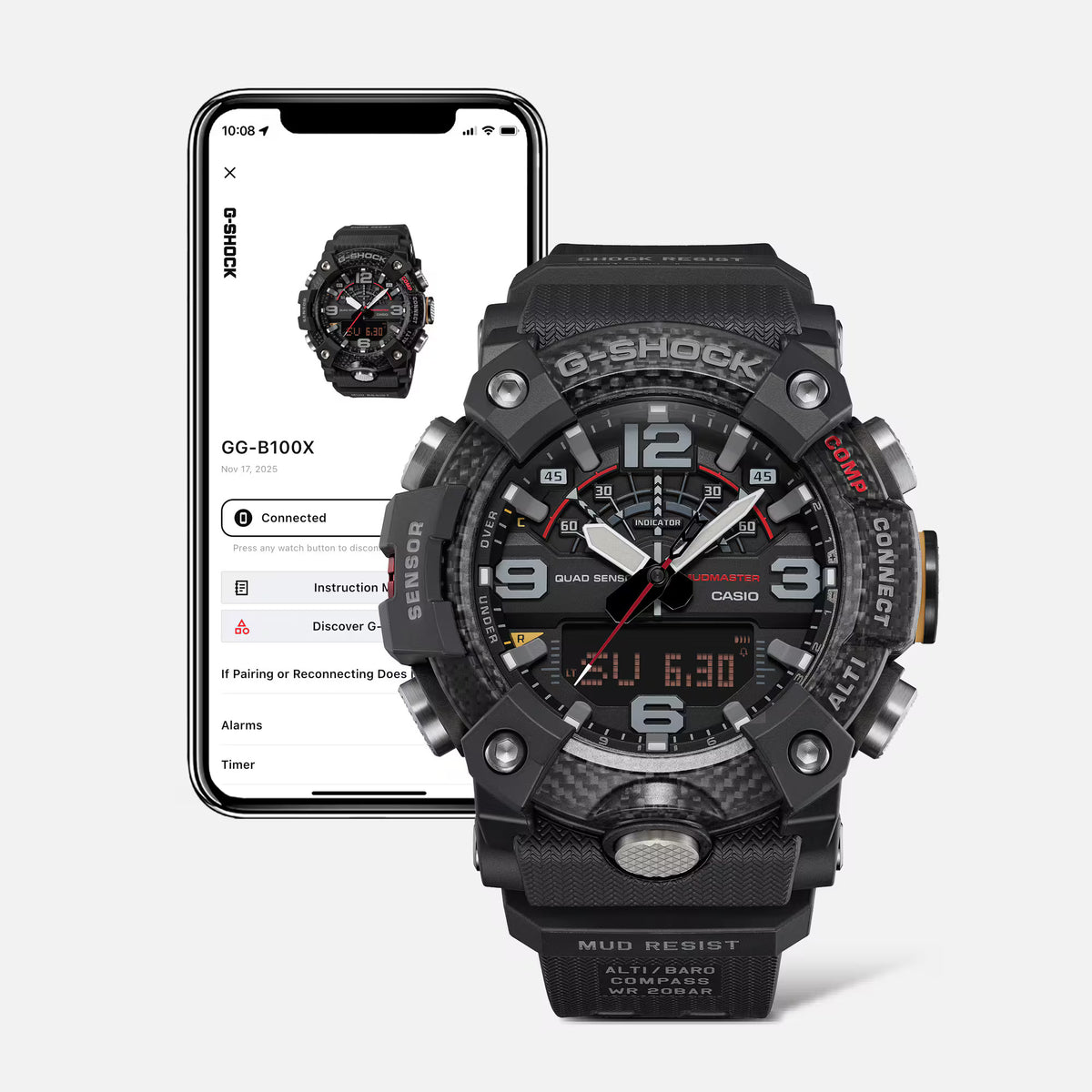 Ana Joalheiros - Relógios G Shock - Relógio Casio G-Shock Masculino  GG-B100X-1AER Bluethoot