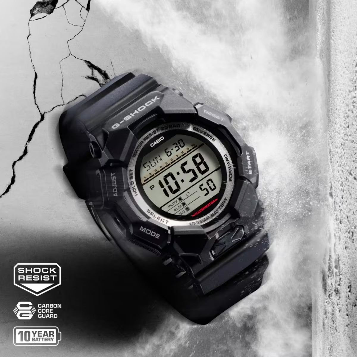 Ana Joalheiros - Relógios G Shock - Relógio Casio G-Shock Masculino Série GD-010 GD-010-1ER no Pulso