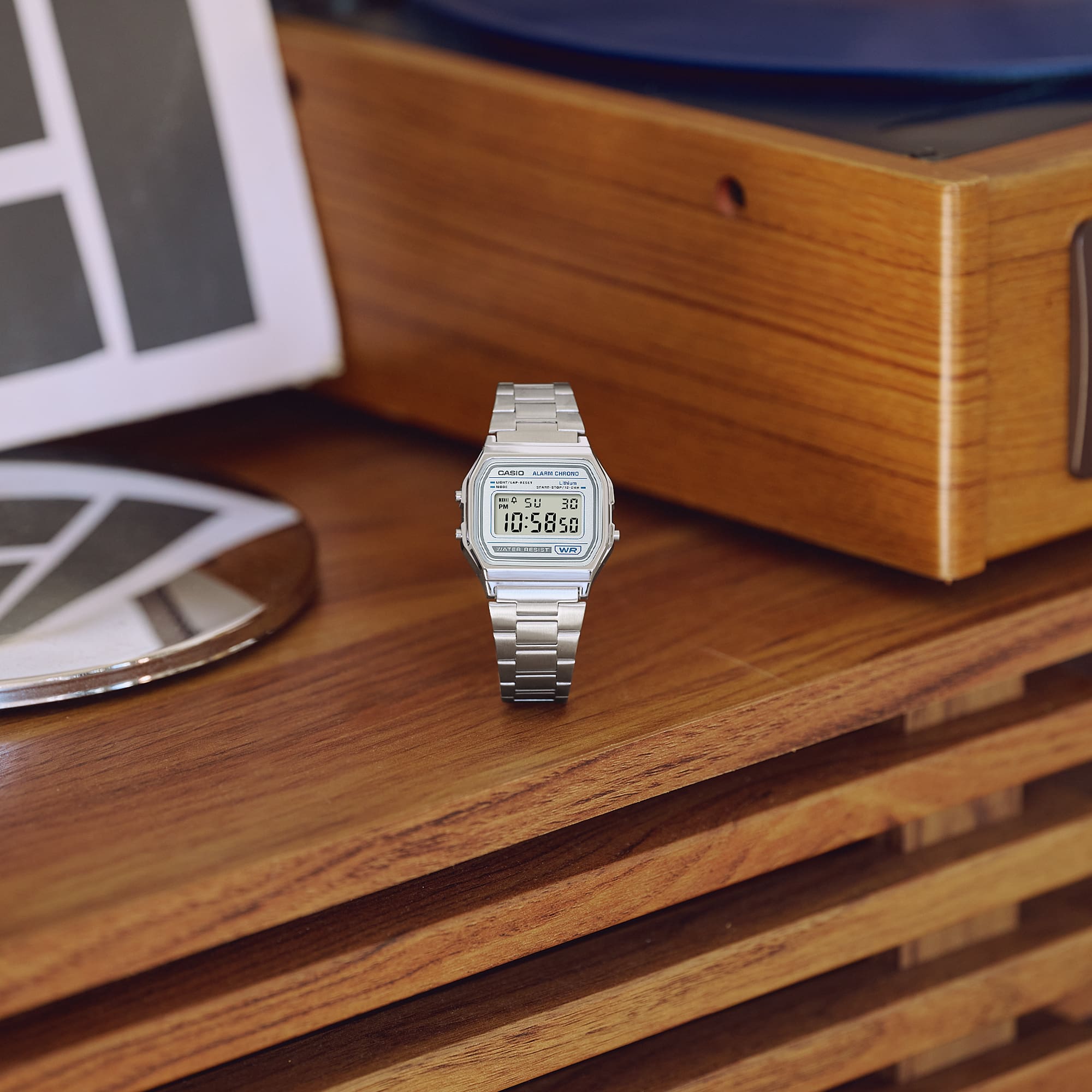 Ana Joalheiros - Casio Relógios - Relógio Casio Vintage Iconic A158WEA-7EF