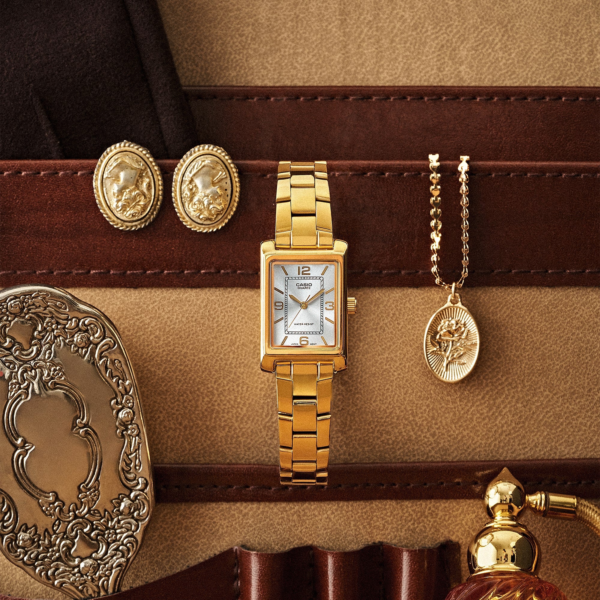 Ana Joalheiros - Relógios Casio - Relógio Feminino Casio LTP-1234PG-7AEG Frente