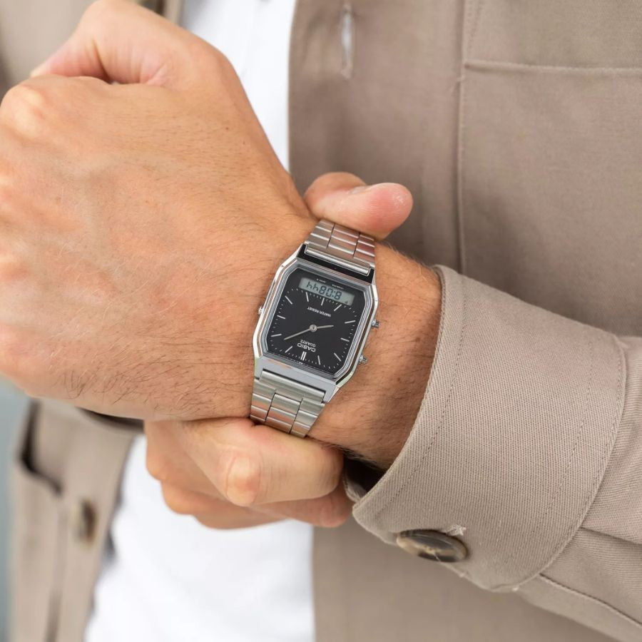 Ana Joalheiros - Relógios Casio - Relógio Casio Vintage Digital AQ-230A-1DMQYES