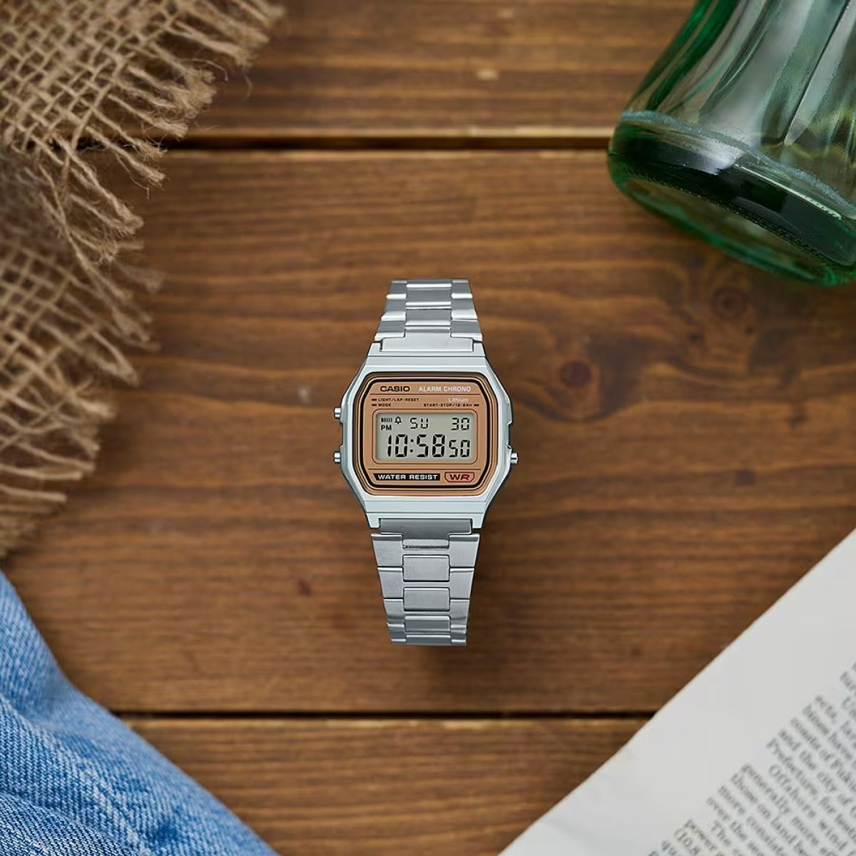 Ana Joalheiros - Casio Relógios - Relógio Casio Digital  iconic A158WEA-9EF