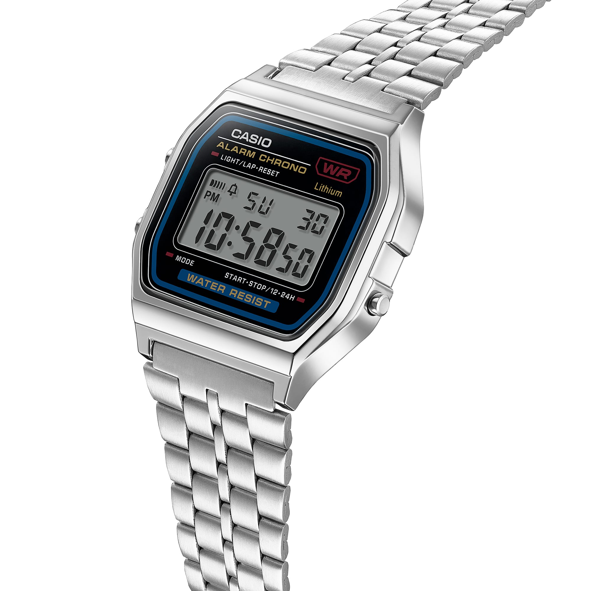 Ana Joalheiros - Relógios Casio - Relógio Casio Vintage iconic A159WE-1EF Lateral