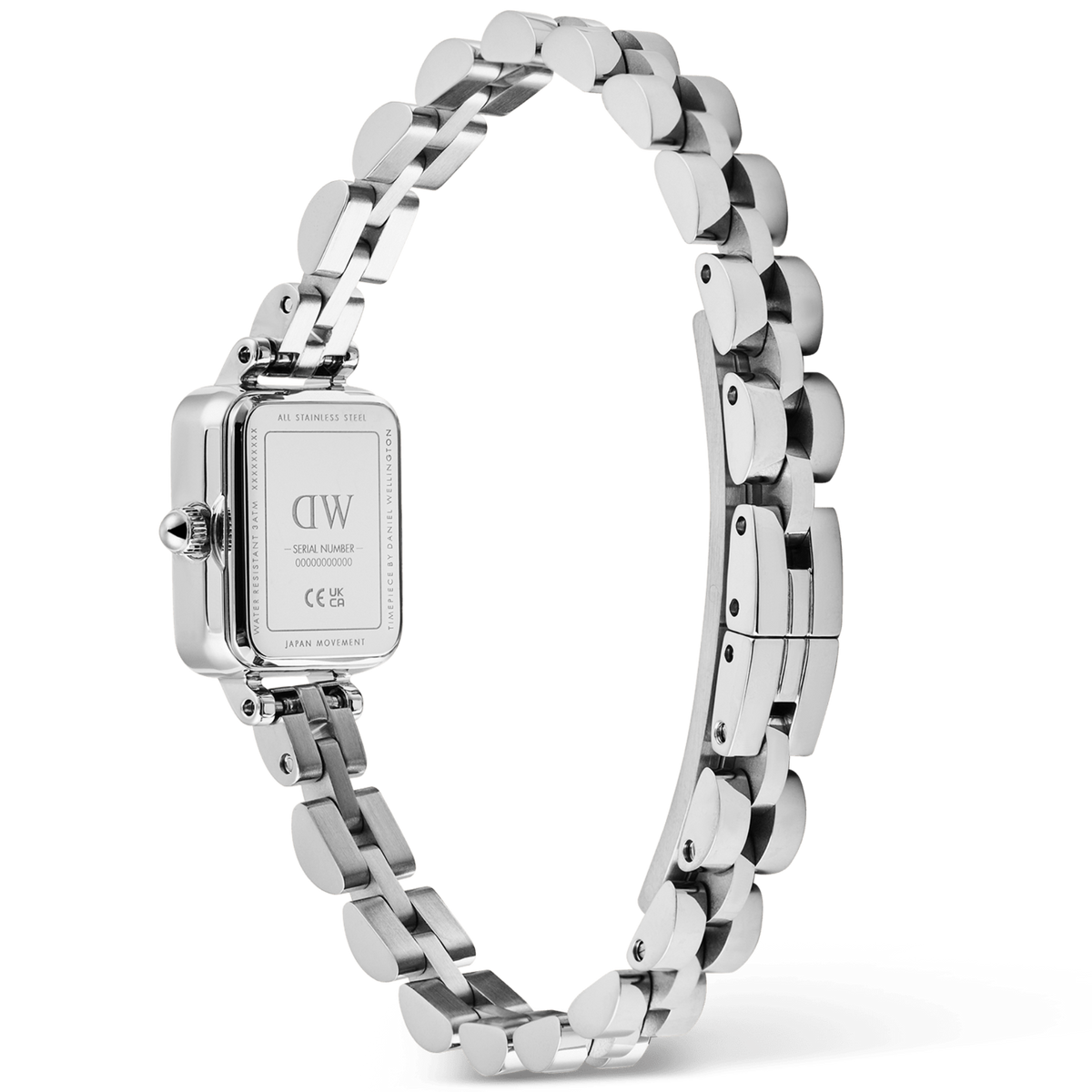 Ana Joalheiros - Relógios Femininos - Relógio para mulher Daniel Wellington Mini Arch 3-link Arctic Sunray Silver DW00100846 Fecho