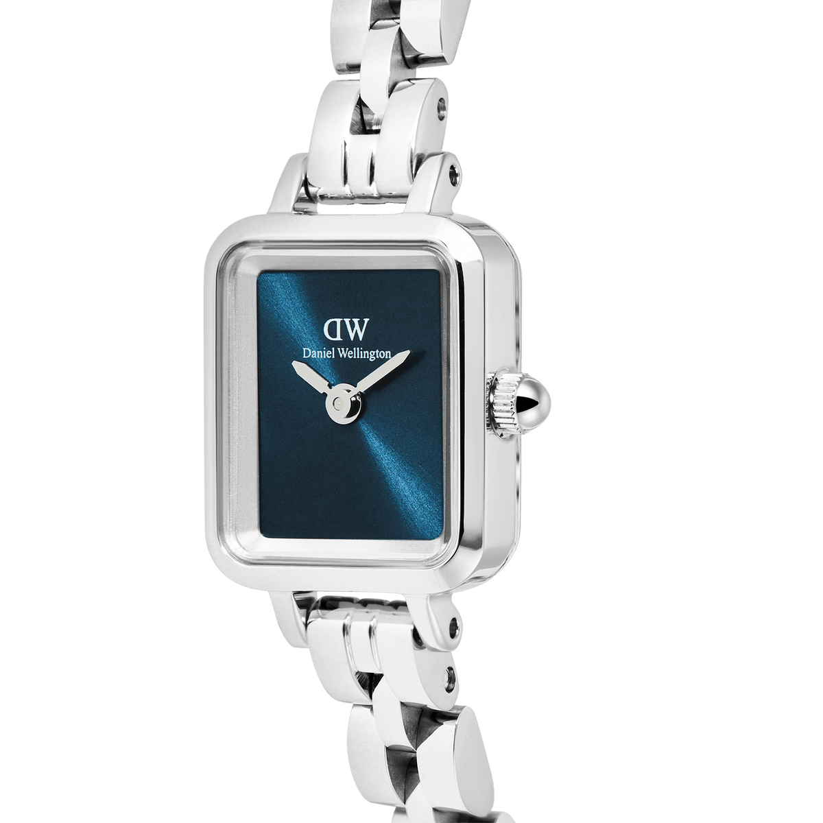 Ana Joalheiros - Relógios Femininos - Relógio para mulher Daniel Wellington Mini Arch 3-link Arctic Sunray Silver DW00100846 Lateral
