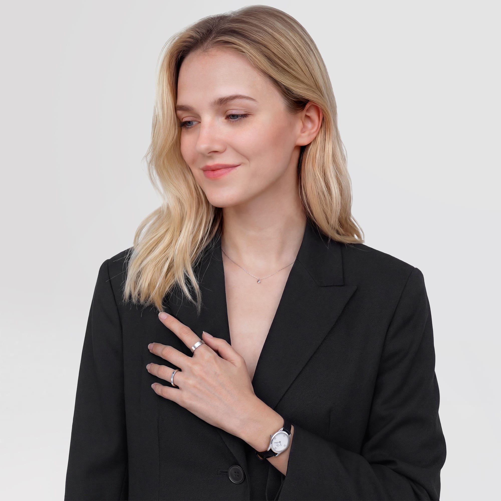 Ana Joalheiros - Relógios Daniel Wellington - Relógio Daniel Wellington Ophelia Mini Black DW00100887 no Pulso