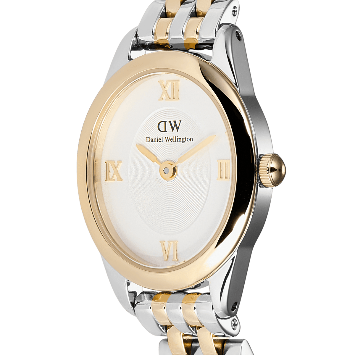 Ana Joalheiros - Relógios Femininos - Relógio para mulher Daniel Wellington Ophelia Mini Two Tone Gold DW00100811 Lateral