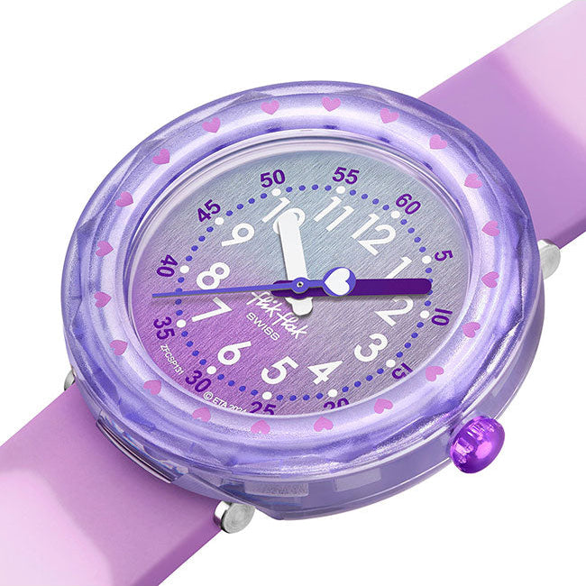 Ana Joalheiros - Relógios para Crianças - Relógio Infantil Flik Flak FUZE IN PURPLE ZFCSP131 Lateral 