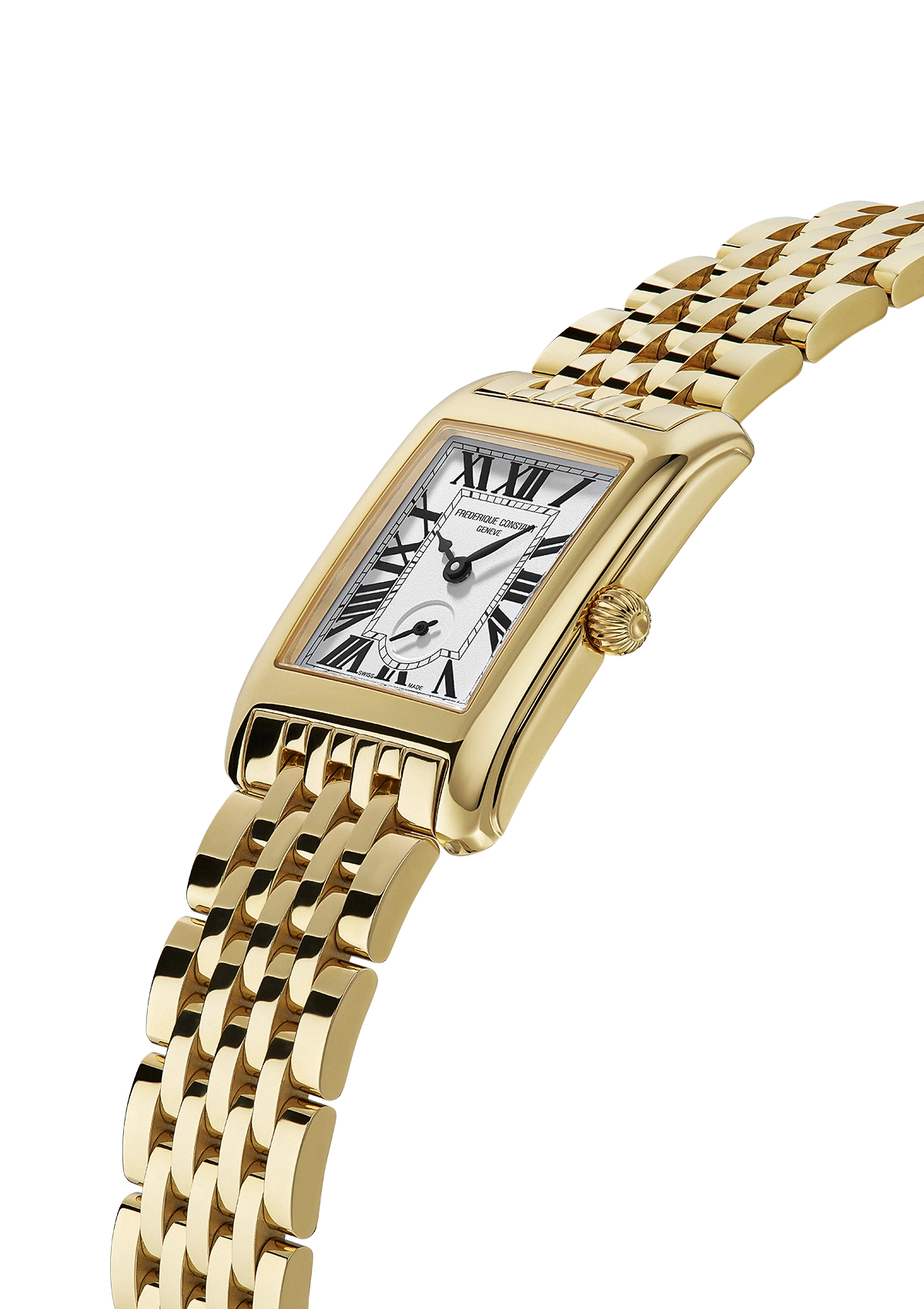 Ana Joalheiros - Relógios Frederique Constant - Relógio para mulher Frederique Constant Classics Carree Small Seconds FC-235S2C5B Lateral