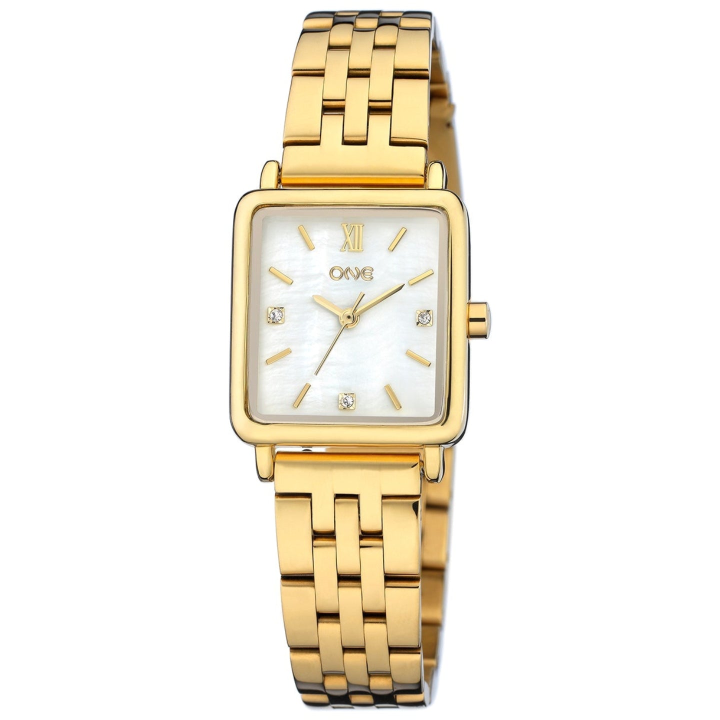 Ana Joalheiros - Relógios One - Relógio para mulher One Dazzle Gold Relógio e Pulseiras OL9890SG52L no Pulso