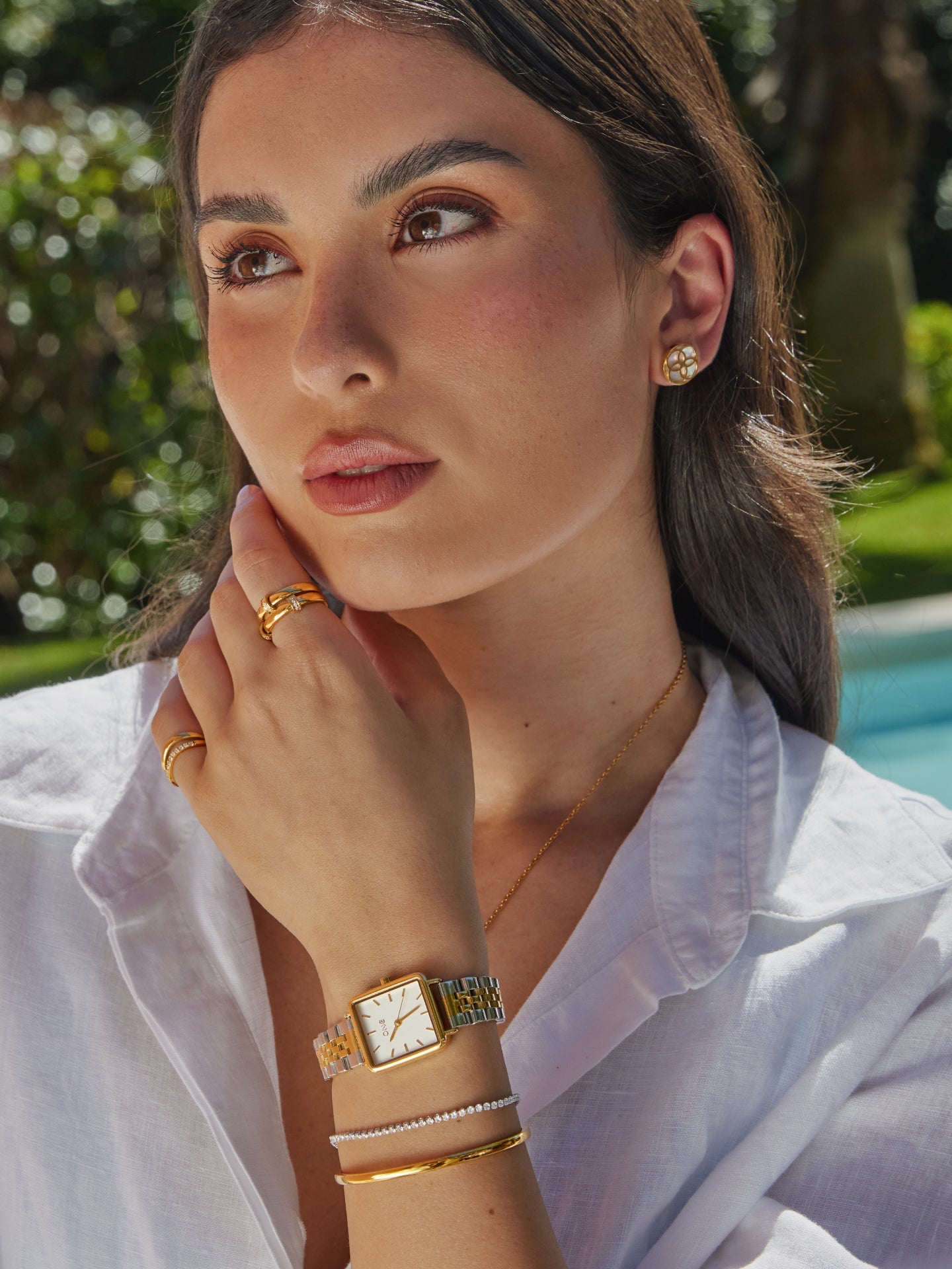 Ana Joalheiros - Relógios One - Relógio para mulher One Senhora Dazzle Bicolor OL9480BB61L no Pulso Manequim