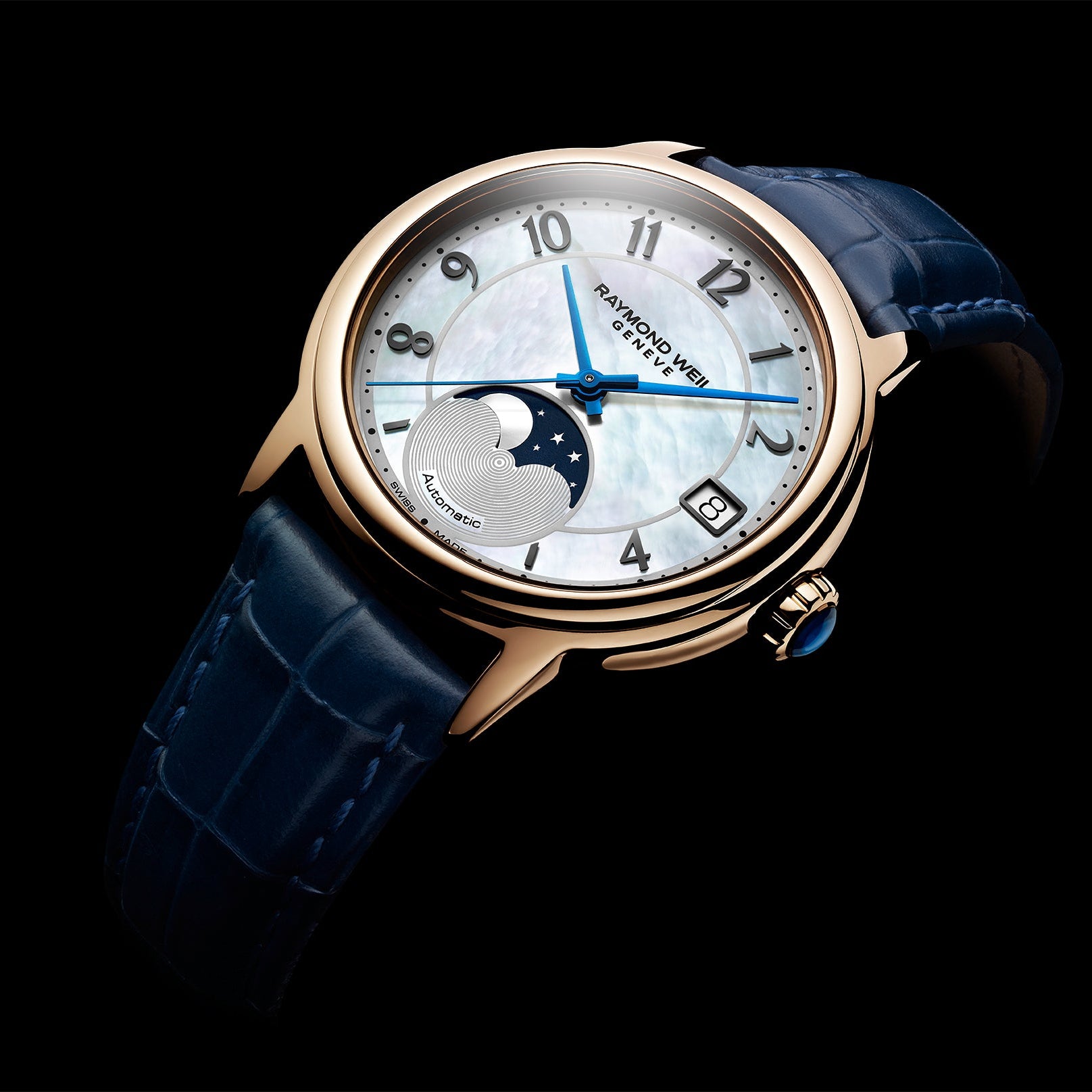 Ana Joalheiros - Relógios Raymond Weil - Relógio para mulher Raymond Weil Maestro Moon 2139-P53-05909 Lateral