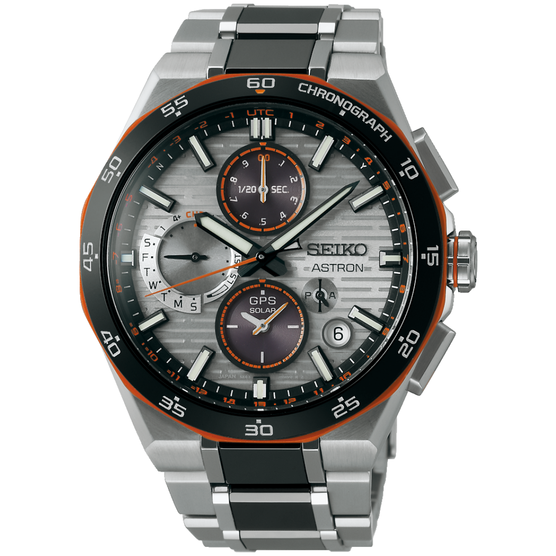 Ana Joalheiros - Relógios Seiko - Relógio para homem Seiko Astron 5X83 Cronógrafo Ediçao Limitada Laranja SSH183J1