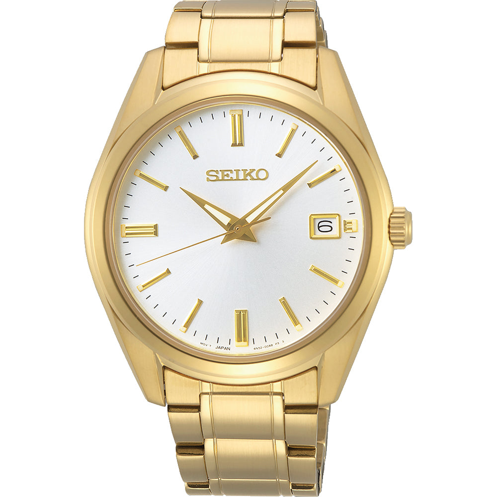 Ana Joalheiros - Relógios Seiko - Relógio para homem Seiko Neo Classic Quartzo Dourado SUR314P1