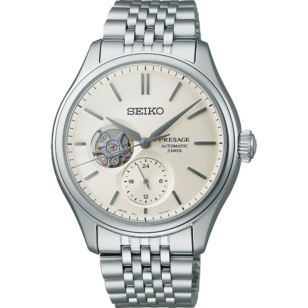 Ana Joalheiros - Relógios Seiko - Relógio para homem Seiko Presage Classic Series Skeleton Cru SPB469J1