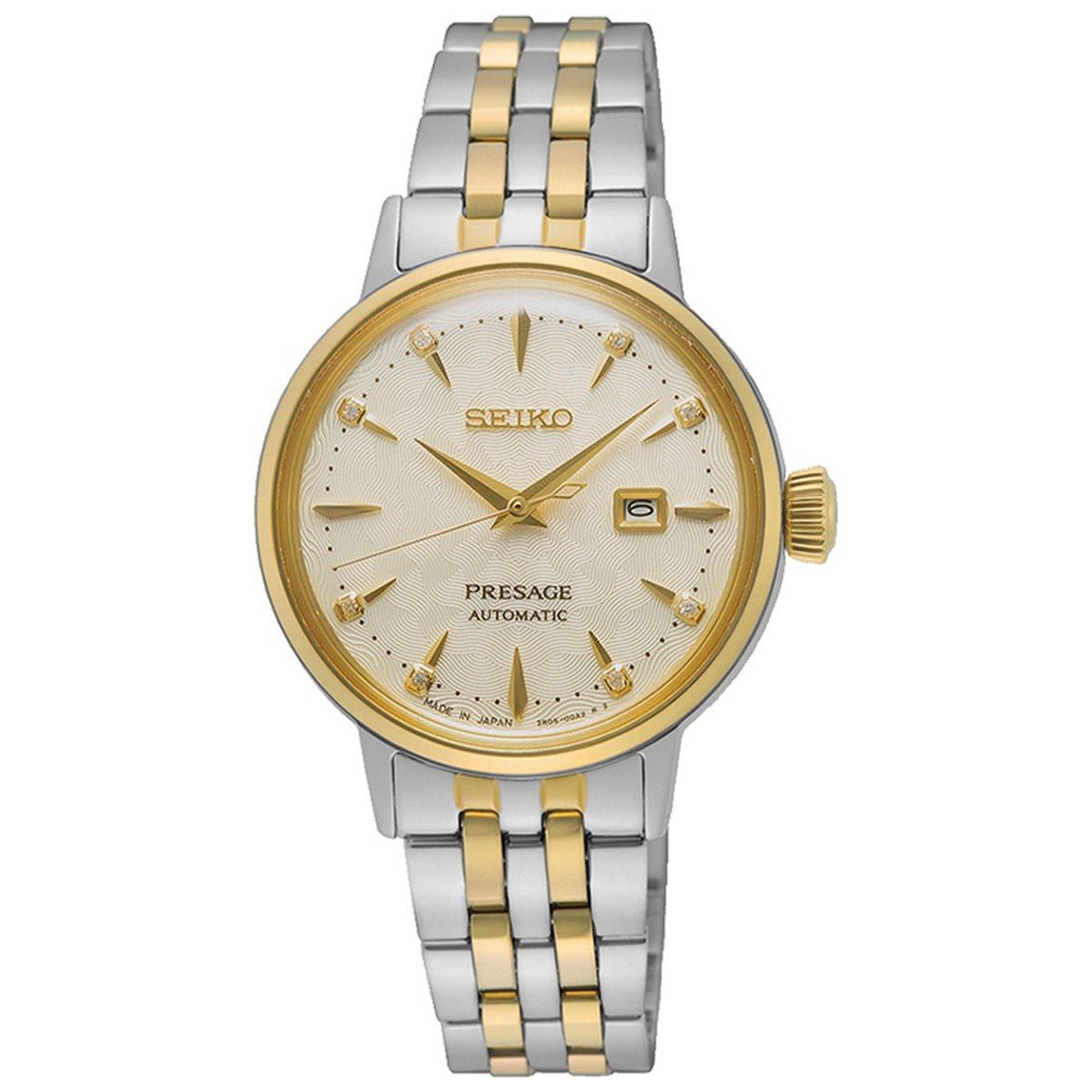 Ana Joalheiros - Relógios Seiko- Relógio para mulher Seiko Presage Cocktail Time Ladies White Lady SRE010J1