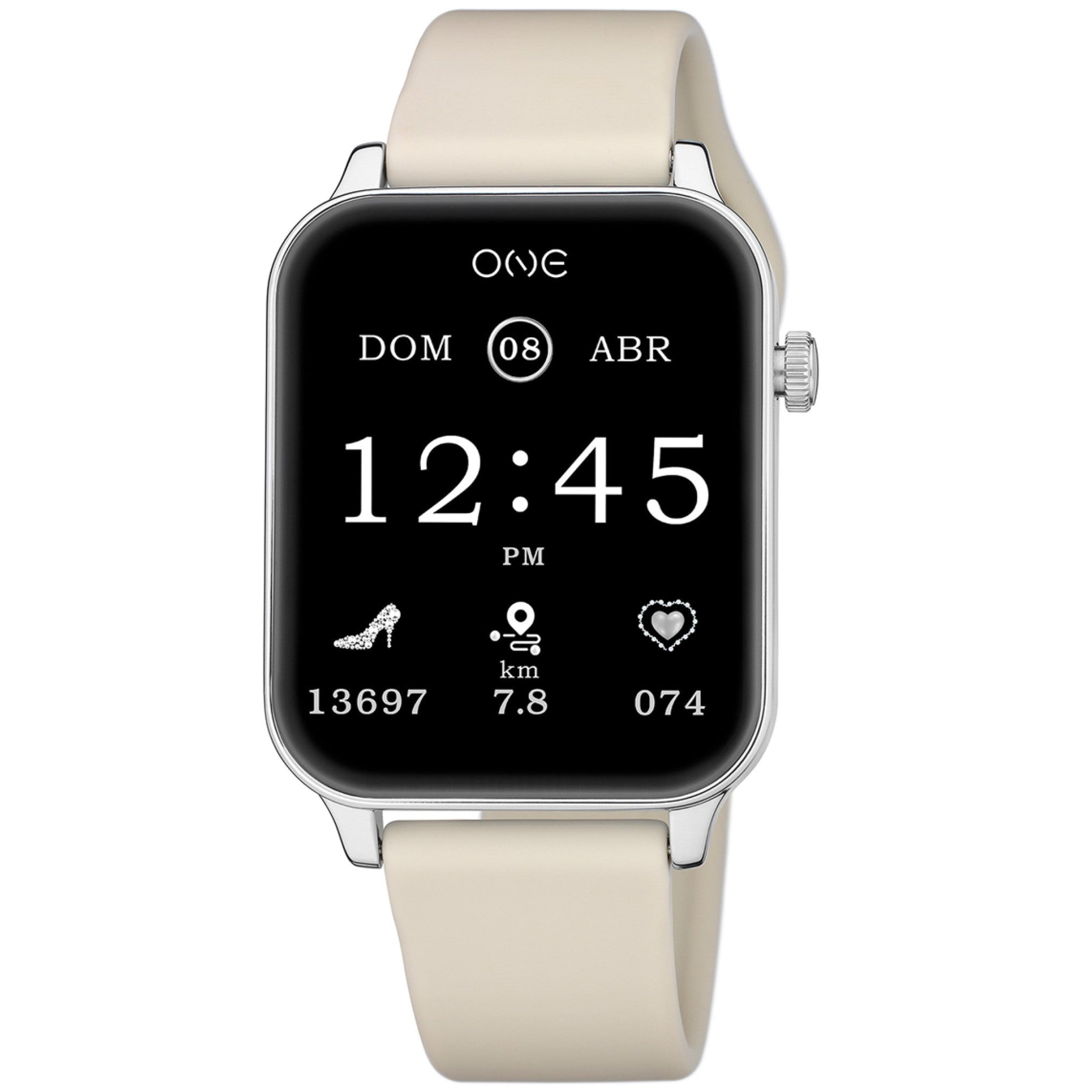 Ana Joalheiros - Relógios One - Relógio Smartwatch Mulher One Frame Beige Silicone OSW4197SS61L