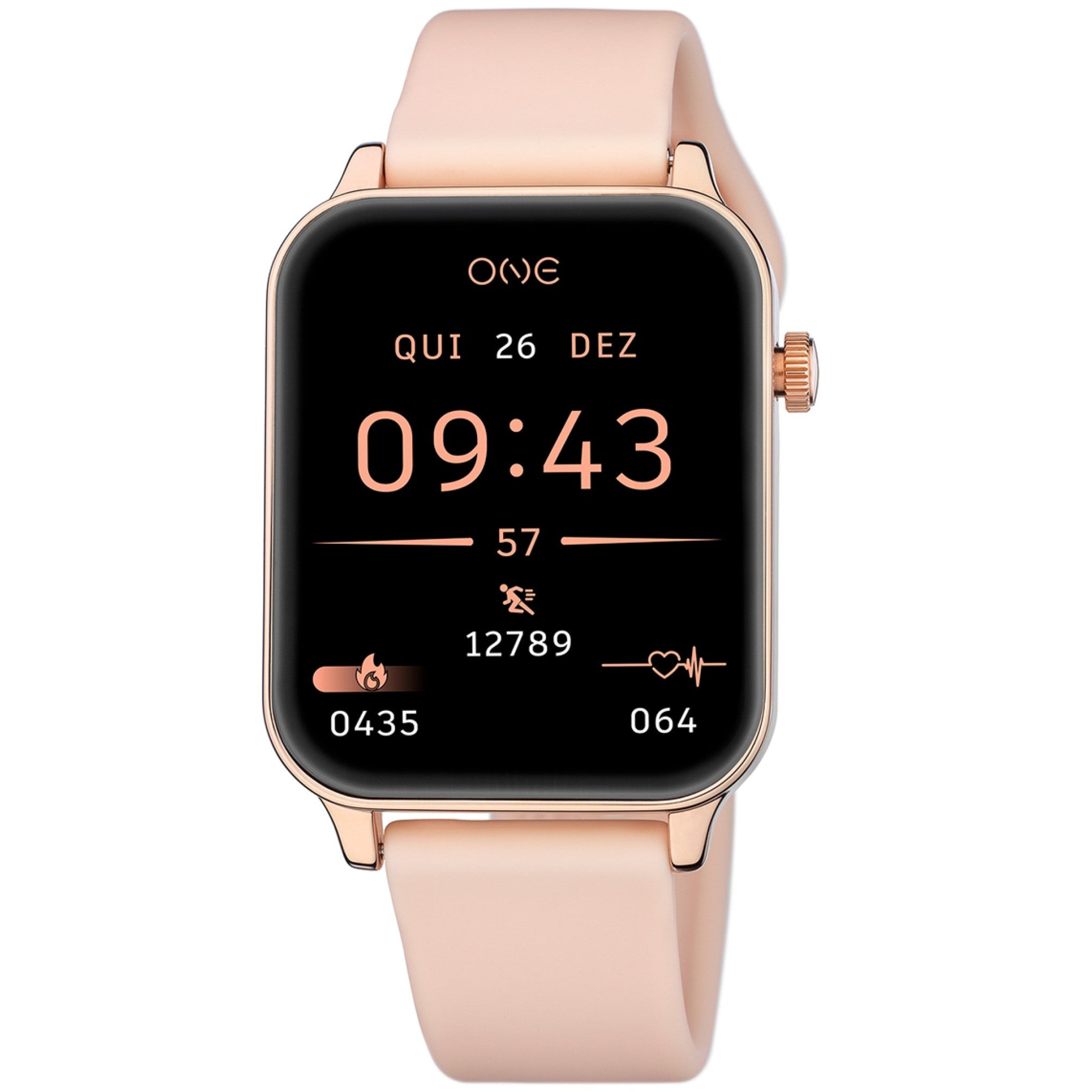 Ana Joalheiros - Relógios One - Relógio Smartwatch Mulher One Frame Rose Gold Silicone OSW4197RS61L