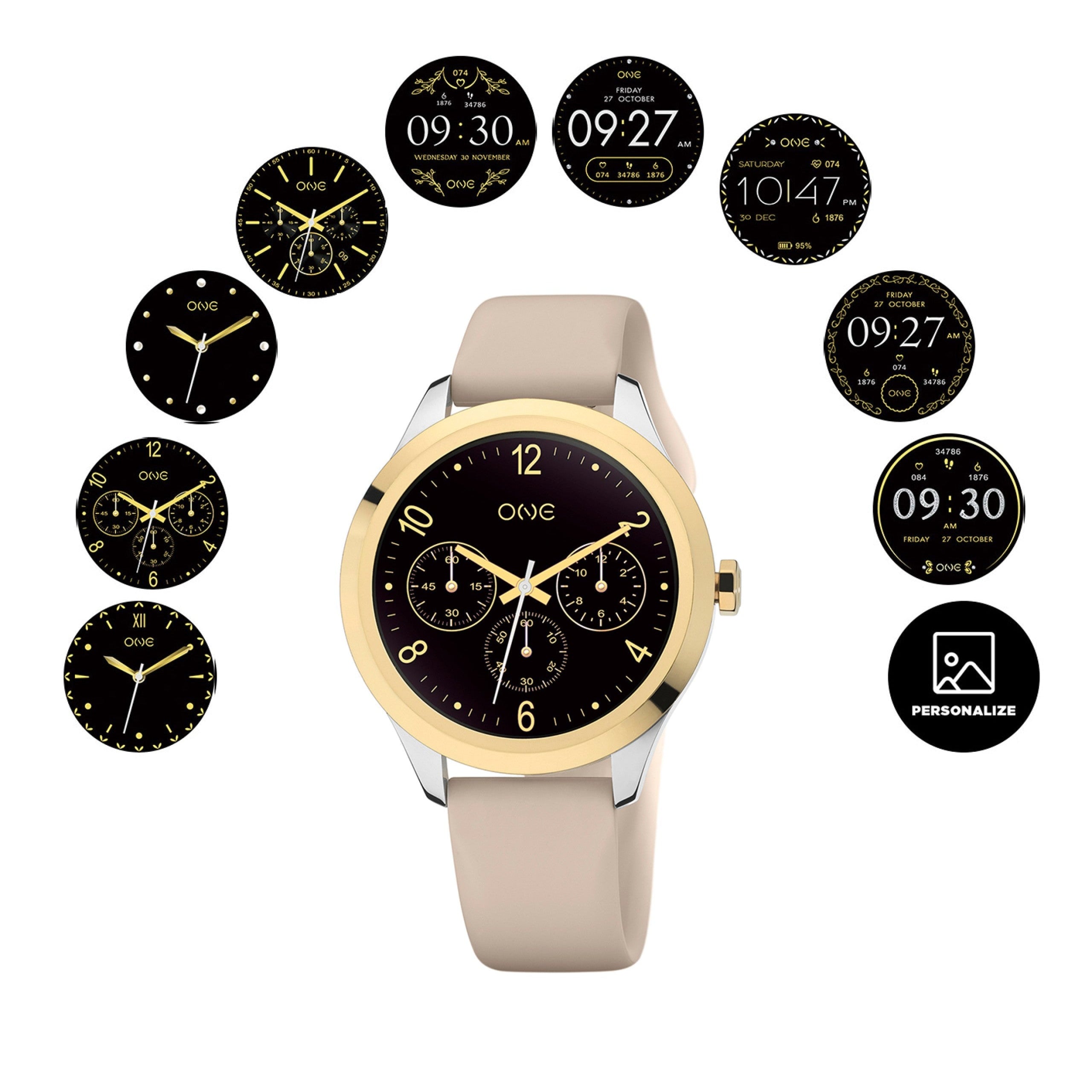 Ana Joalheiros - Relógios One - Relógio Smartwatch Mulher One Mini Bicolor Silicone OSW0025BS52D no Pulso